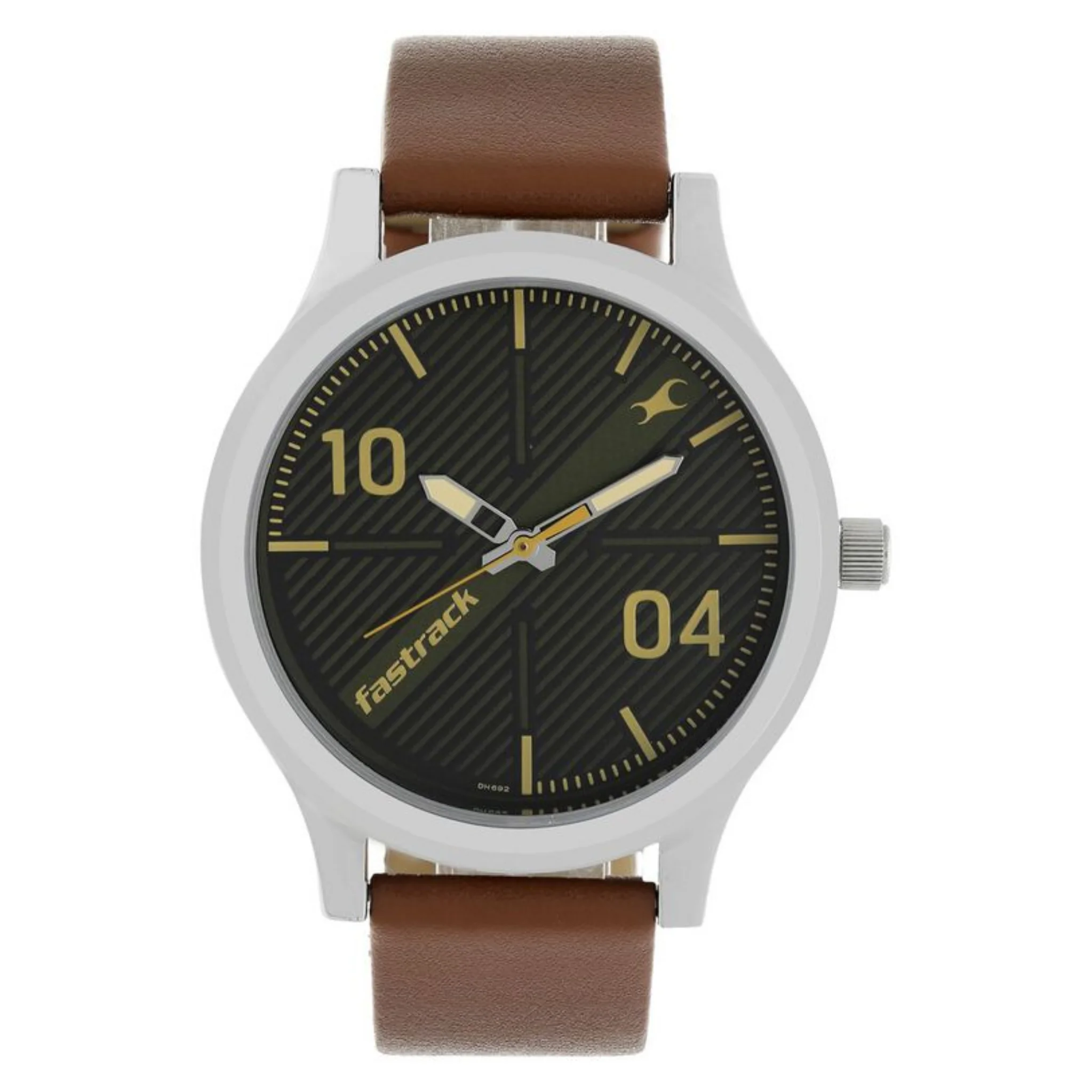 Fastrack Round White Male NR38051SL02 Watch