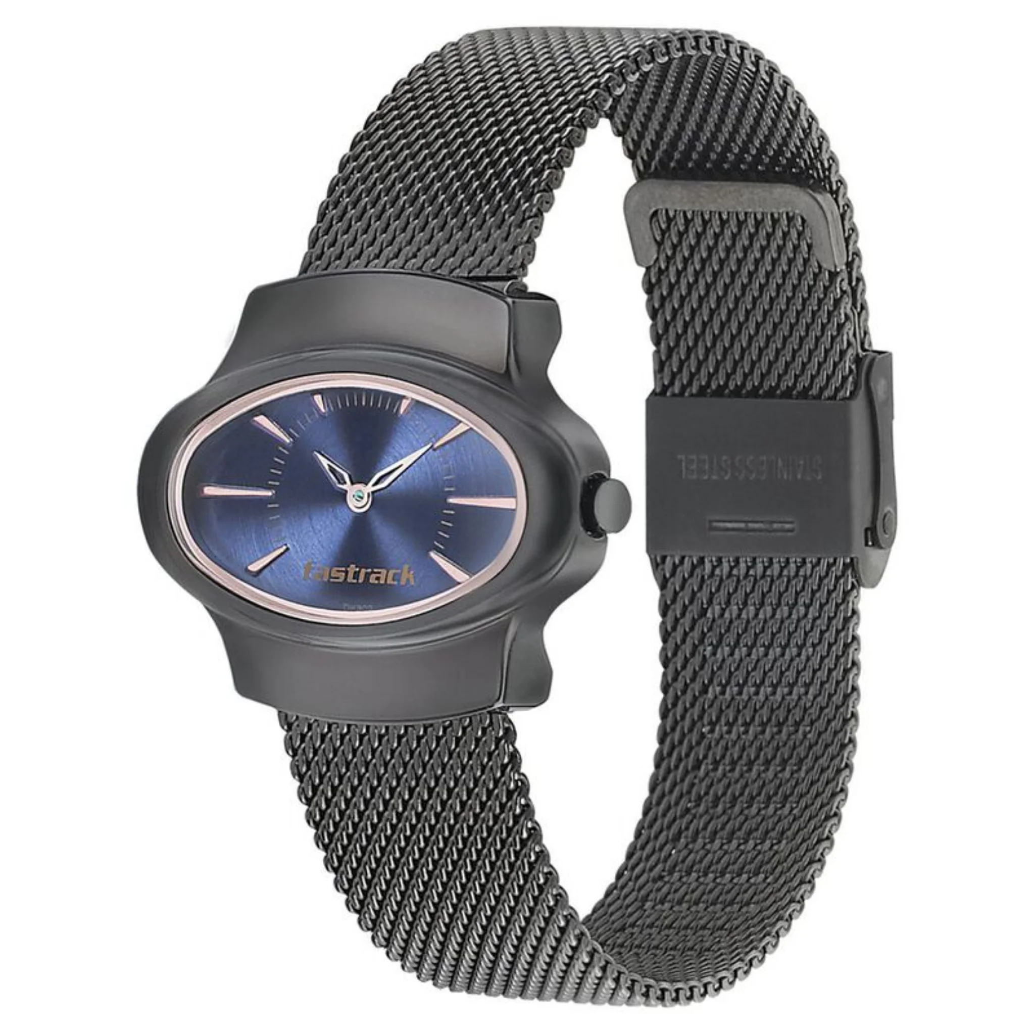Fastrack Oval Blue Women NR6004QM01 Watch