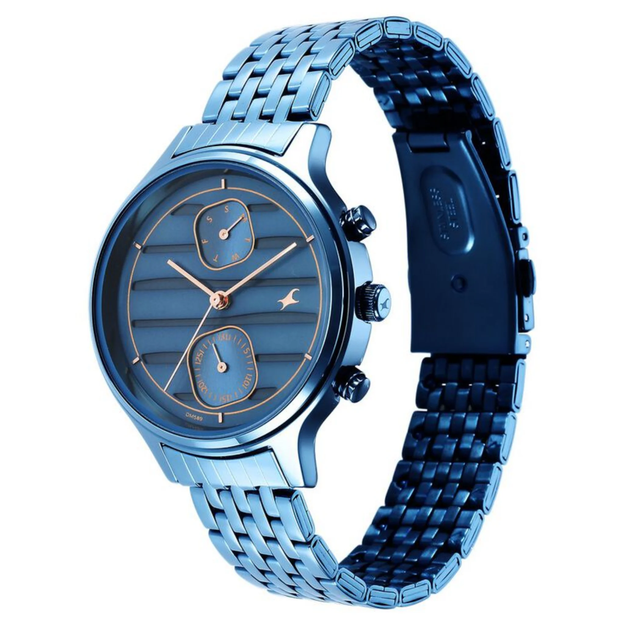 Fastrack Round Blue Women NR6207QM01 Watch