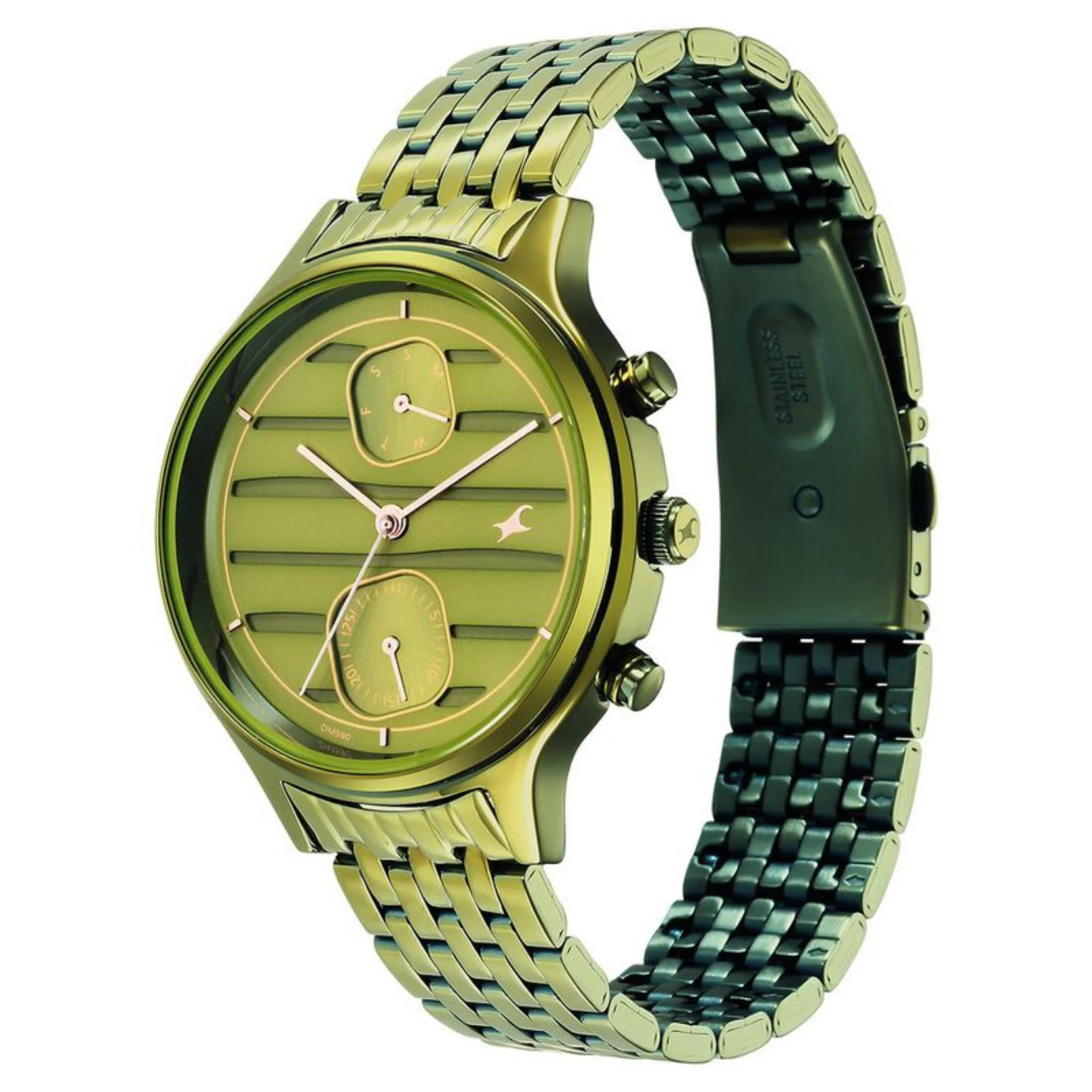 Fastrack Round Green Women NR6207QM02 Watch