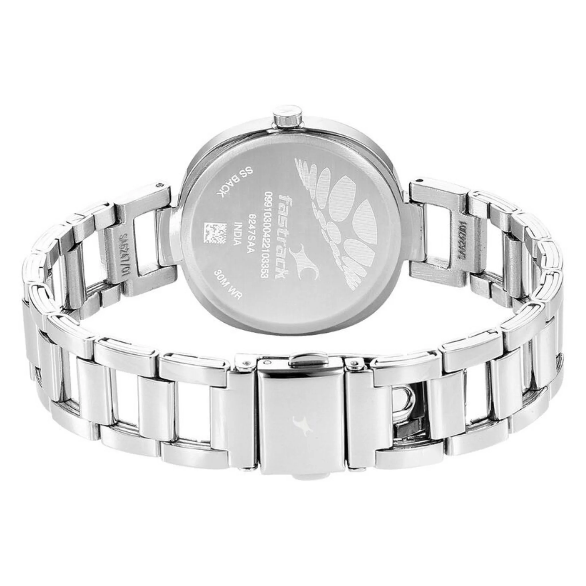 Fastrack Round Silver Women NR6247SM02 Watch