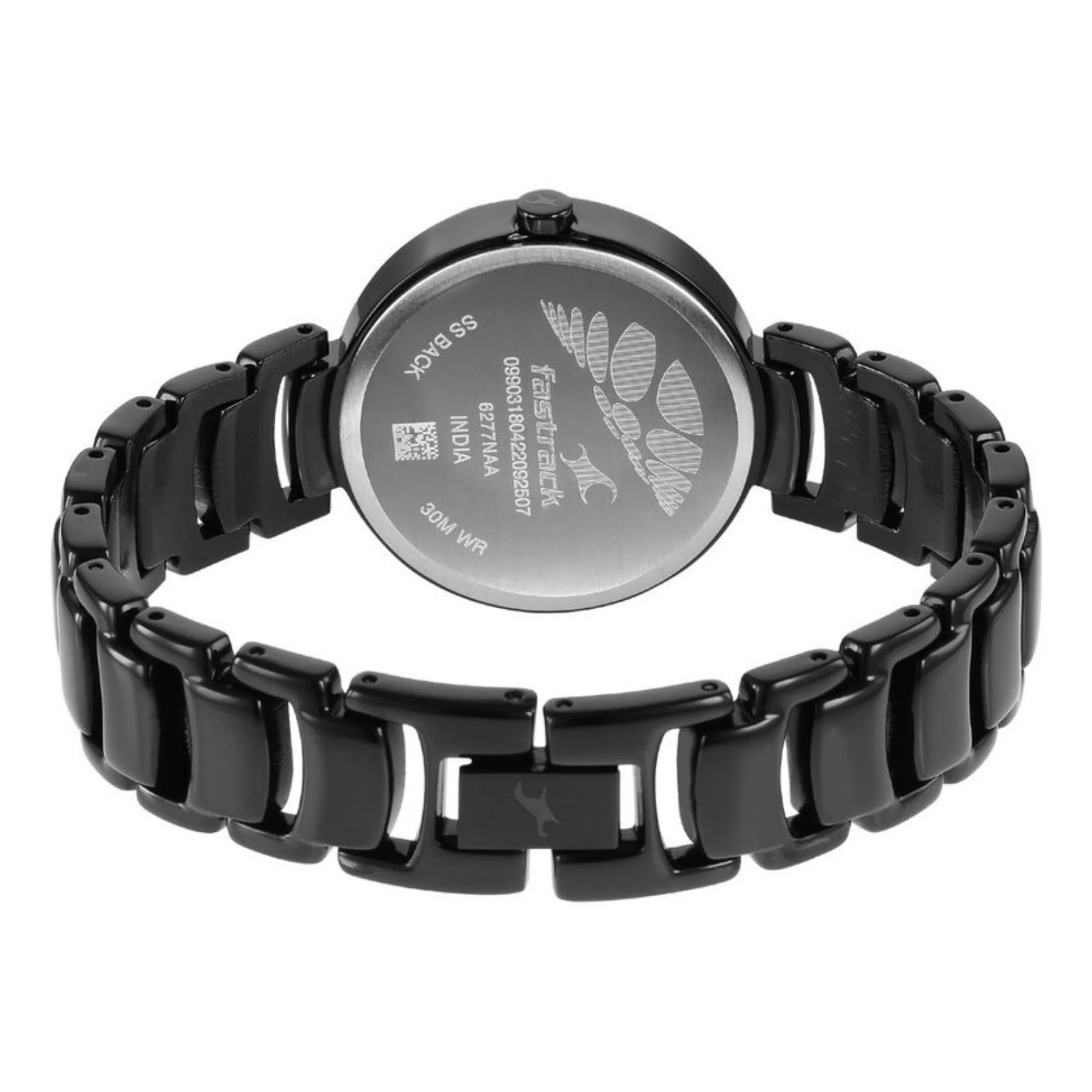 Fastrack Oval Black Women NR6277NM01 Watch