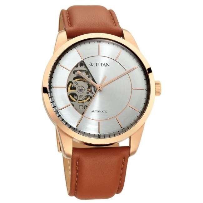 Titan Silver White Men Quartz Watch NR90126WL01