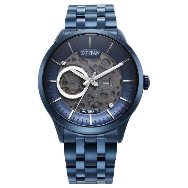 Titan Blue Men Quartz Watch NR90140QM03