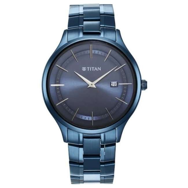 Titan Blue Men Quartz Watch NR90142QM01