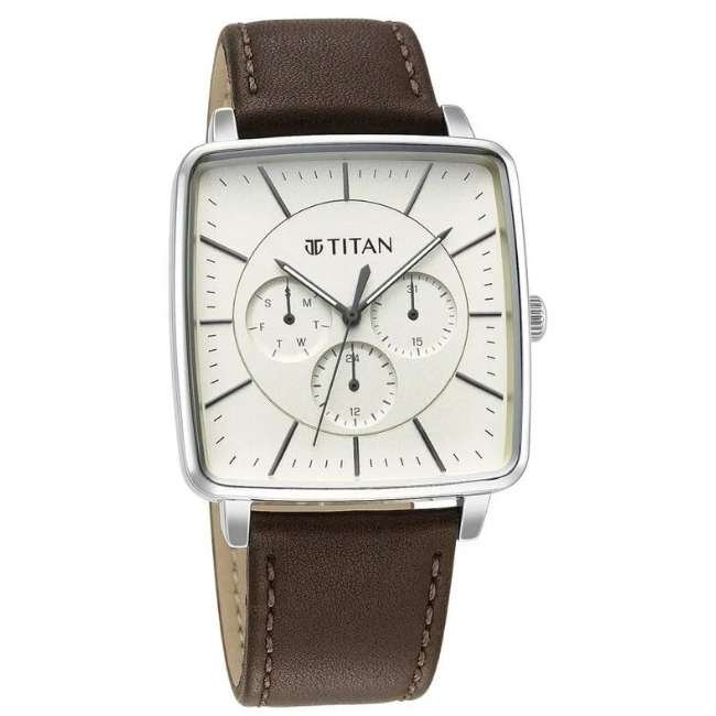 Titan Silver Men Quartz Watch NR90147SL01