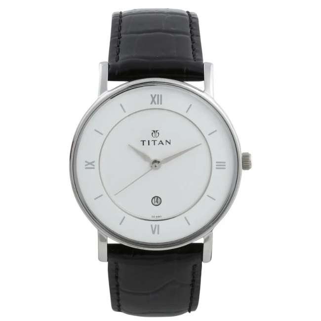 Titan White Men Quartz Watch NR9162SL04
