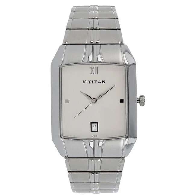 Titan Silver White Men Quartz Watch NR9264SM01