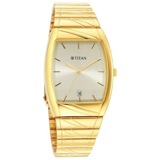 Titan Light Champagne Men Quartz Watch NR9315YM05