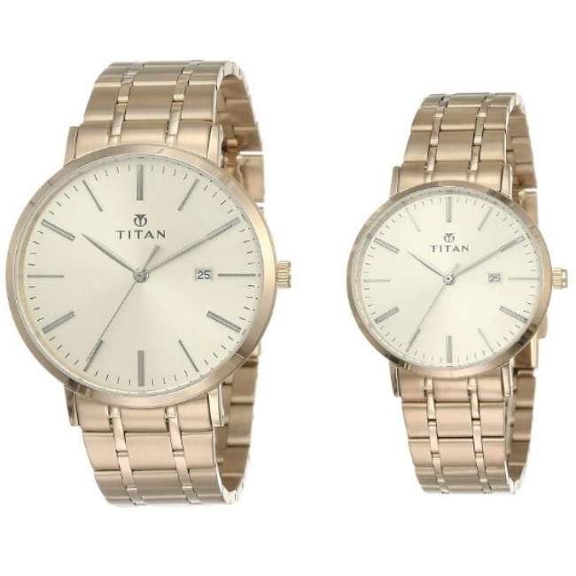 Titan Rose Gold / Copper Unisex Quartz Watch NR9400294202WM01P