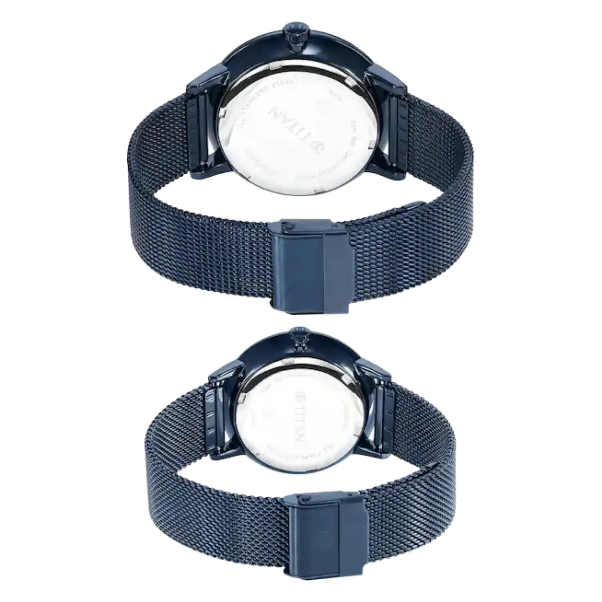 Titan Modern Bandhan Blue Dial Multi Watch For Couple-NR9400694206QM01P