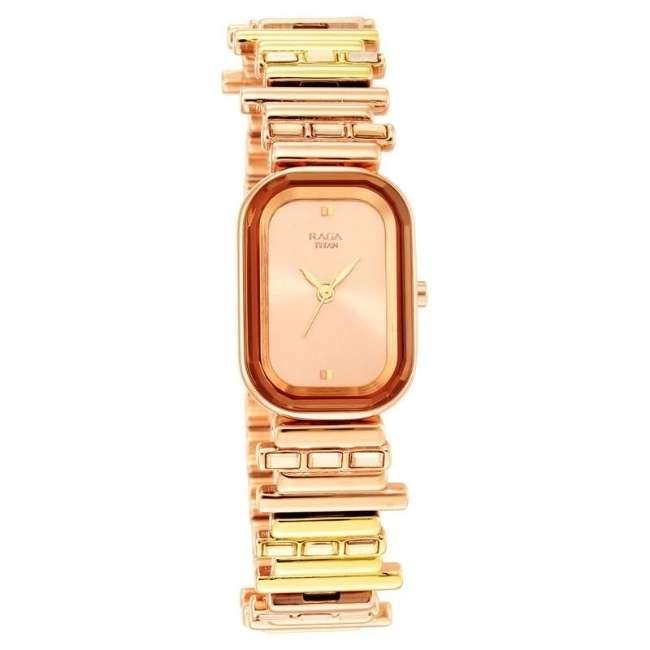 Titan Rose Gold Women Quartz Watch NR95154KM01