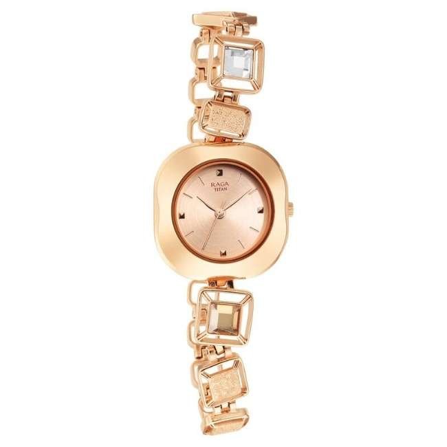 Titan Rose Copper Women Quartz Watch NR95156WM01