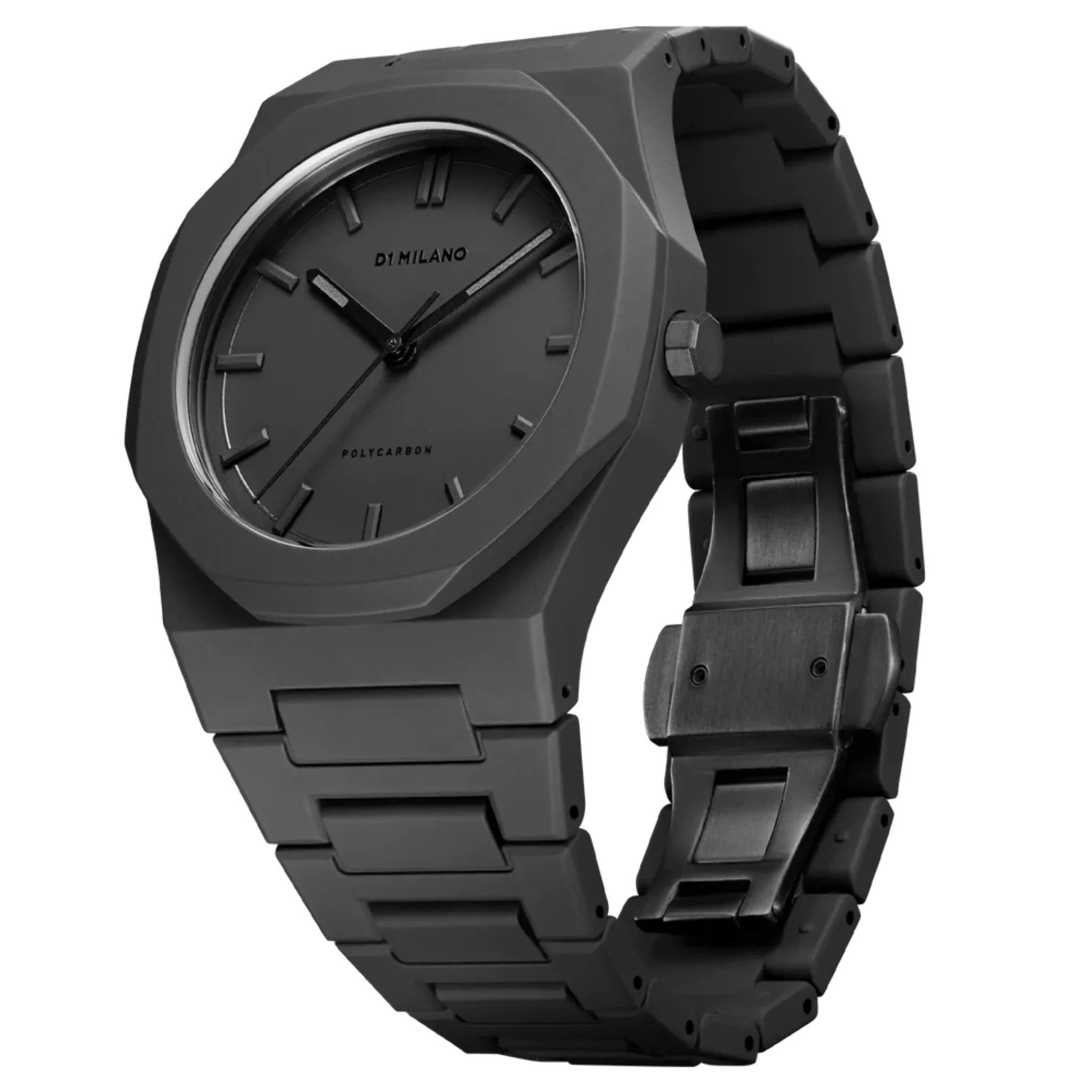 D1 Milano Polycarbon Analog Black Dial Men's Watch-PCBJ10