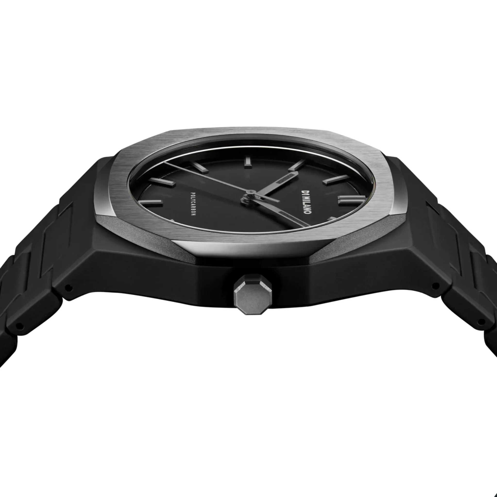 D1 Milano Polycarbon Analog Black Dial Men's Watch-PCBJ13