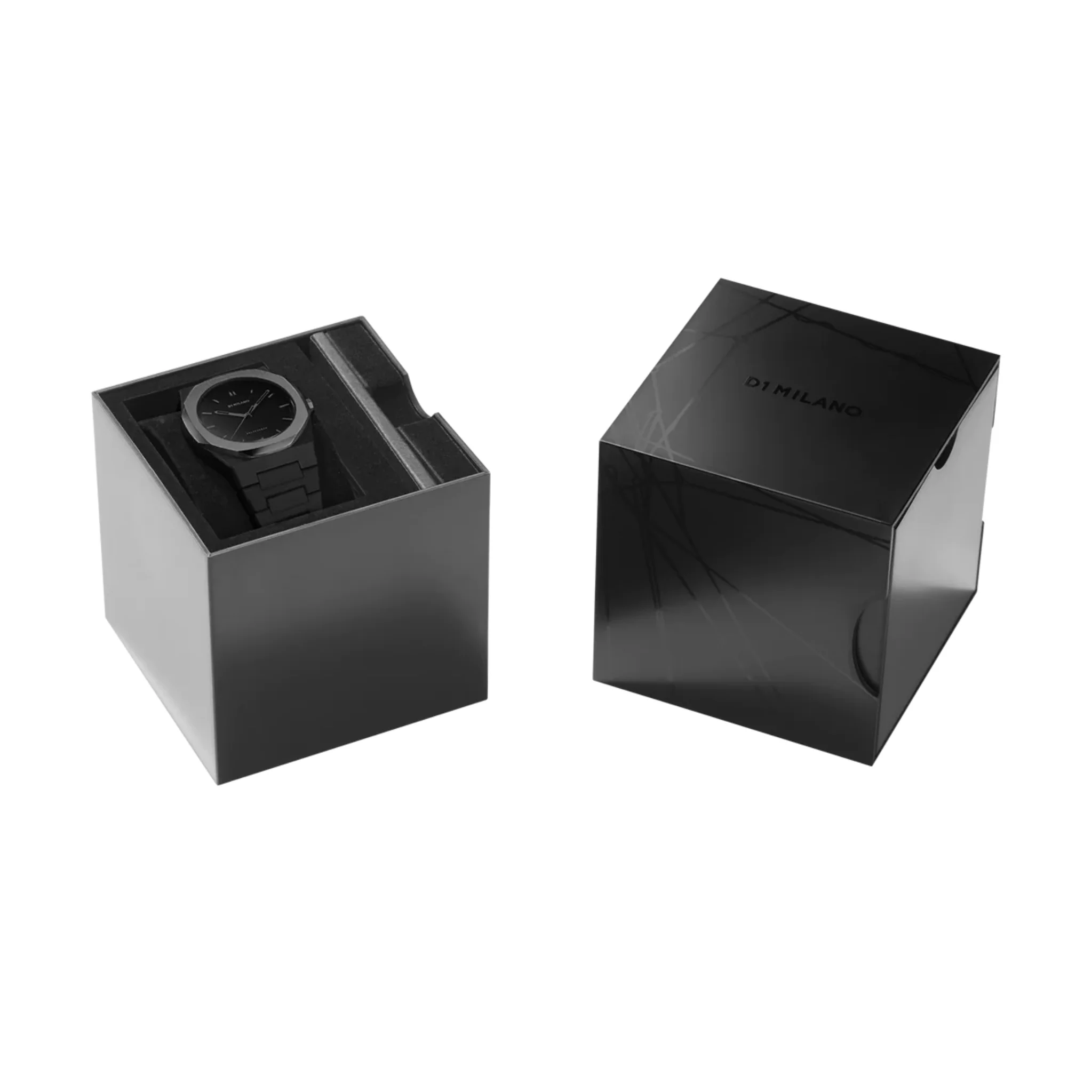 D1 Milano Polycarbon Analog Black Dial Men's Watch-PCBJ13
