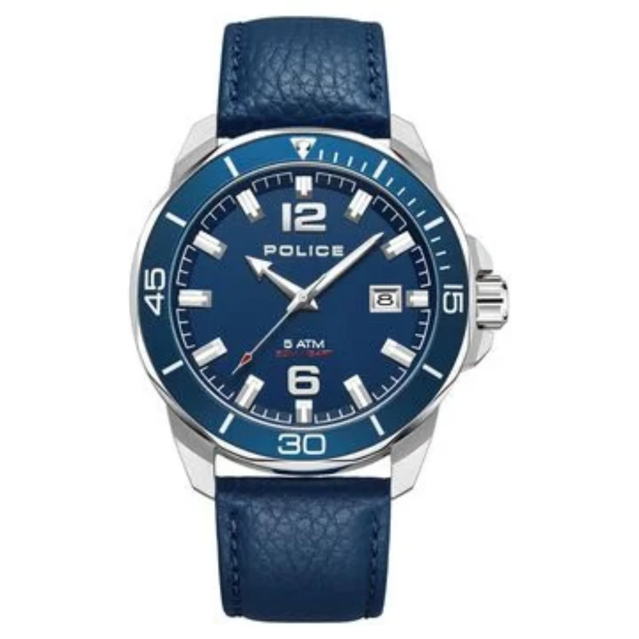 Police 43 mm Blue Dial Watch - PLPEWJB2228101