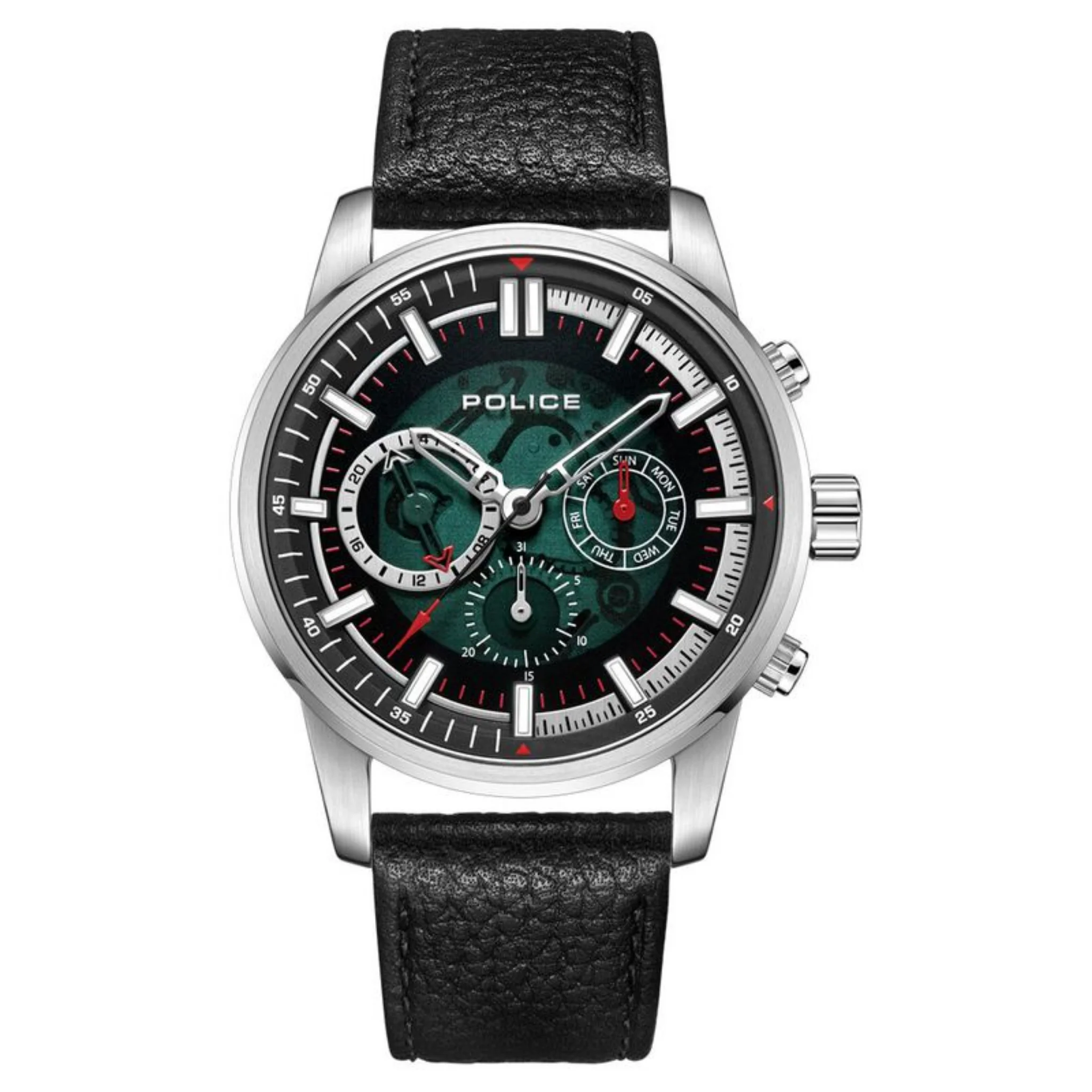 Police 46 mm Green Dial Watch - PLPEWJF2227001