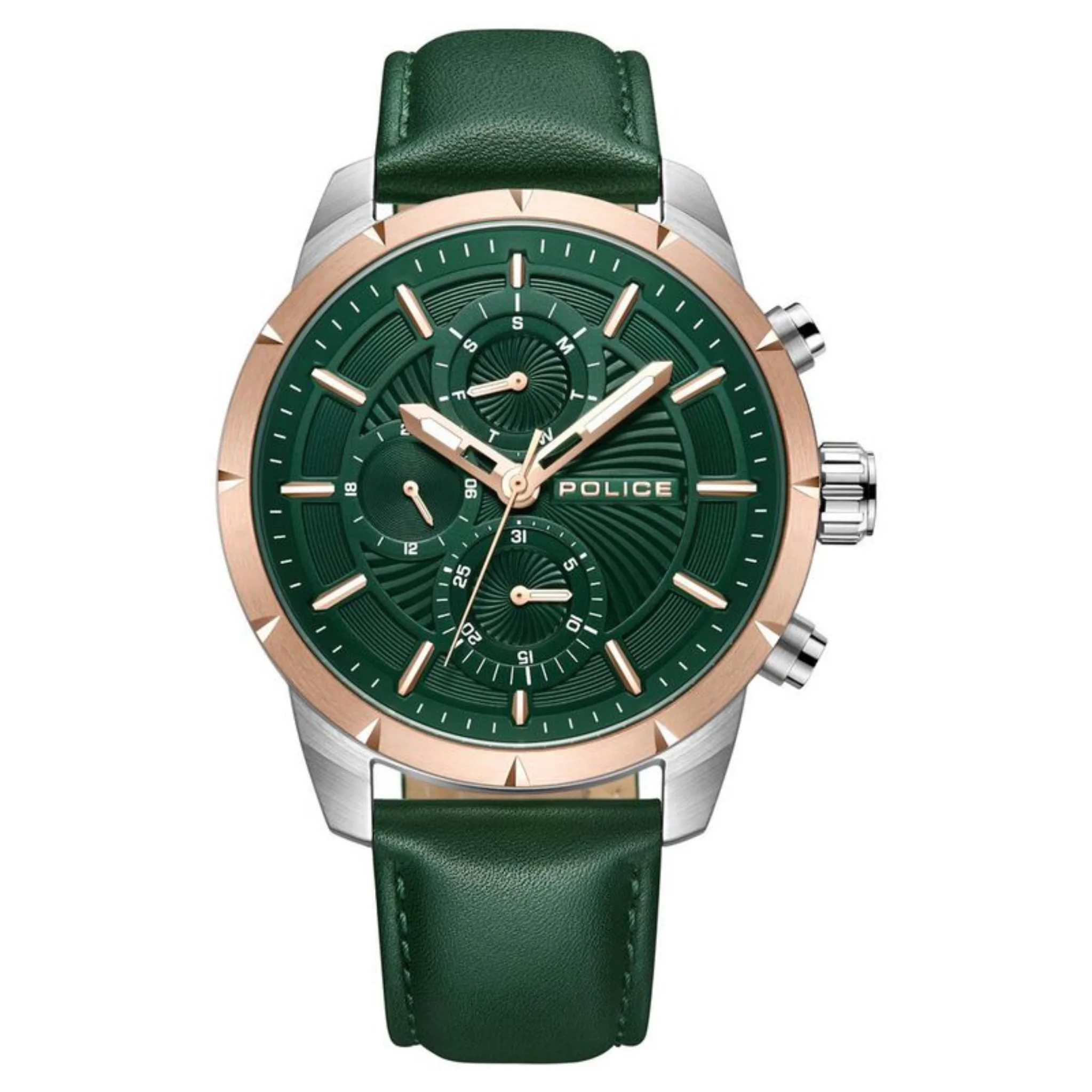 Police 45 mm Green Dial Watch - PLPEWJF2227103