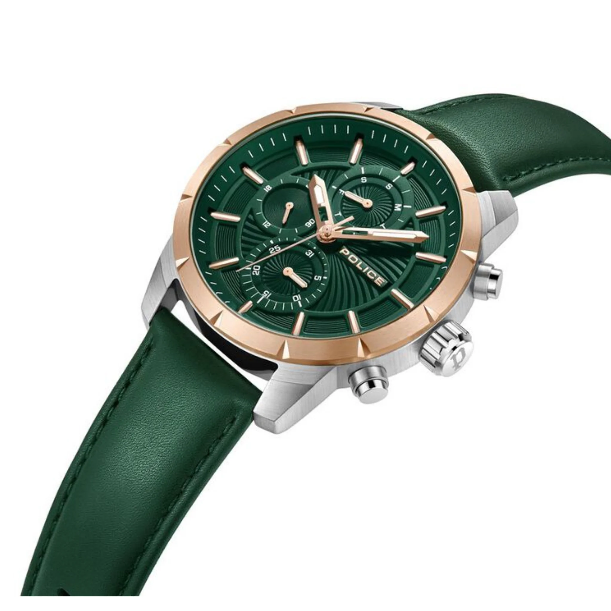 Police 45 mm Green Dial Watch - PLPEWJF2227103