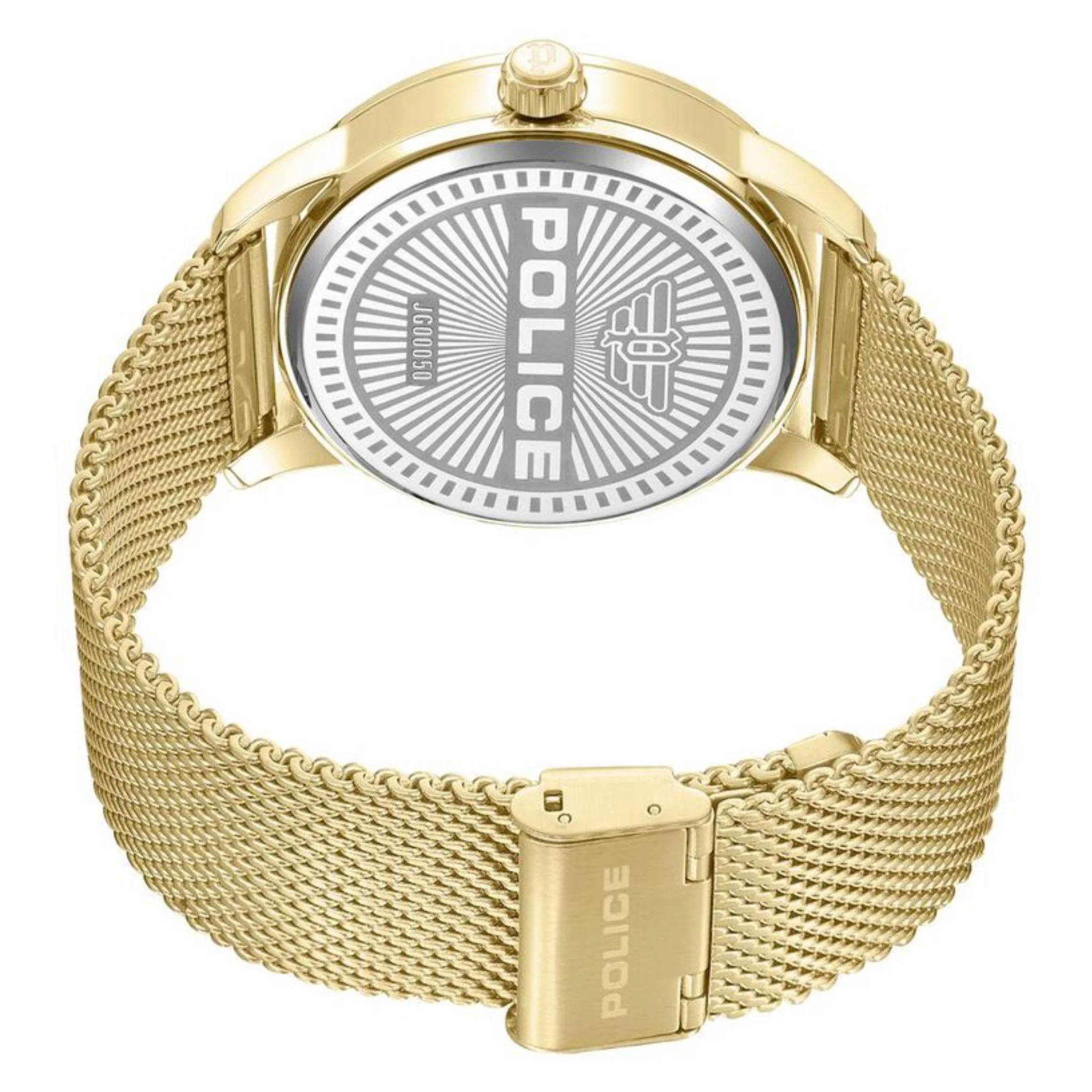 Police 44 mm Gold Dial Watch - PLPEWJG0005001