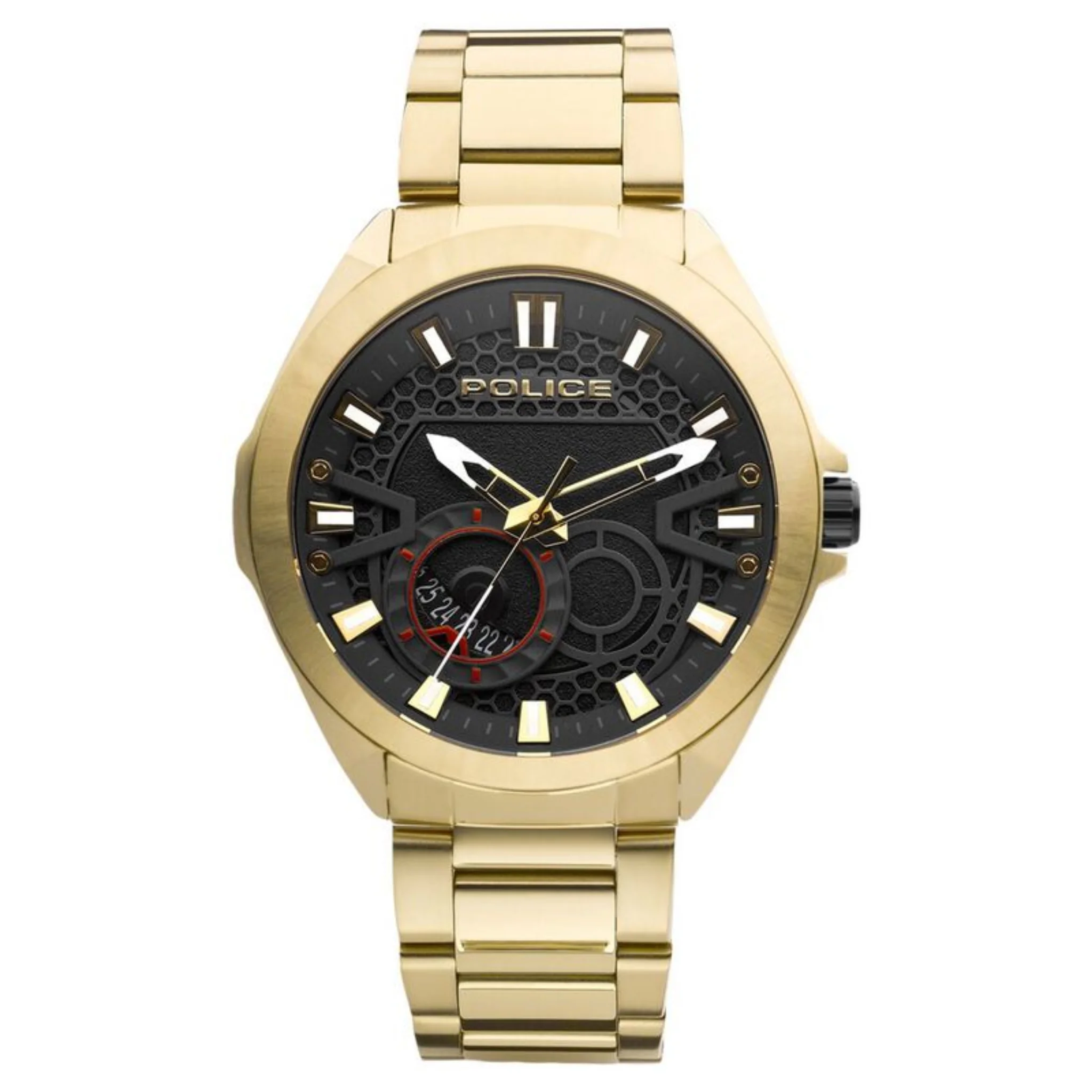 Police 47 mm Black Dial Watch - PLPEWJH2110302