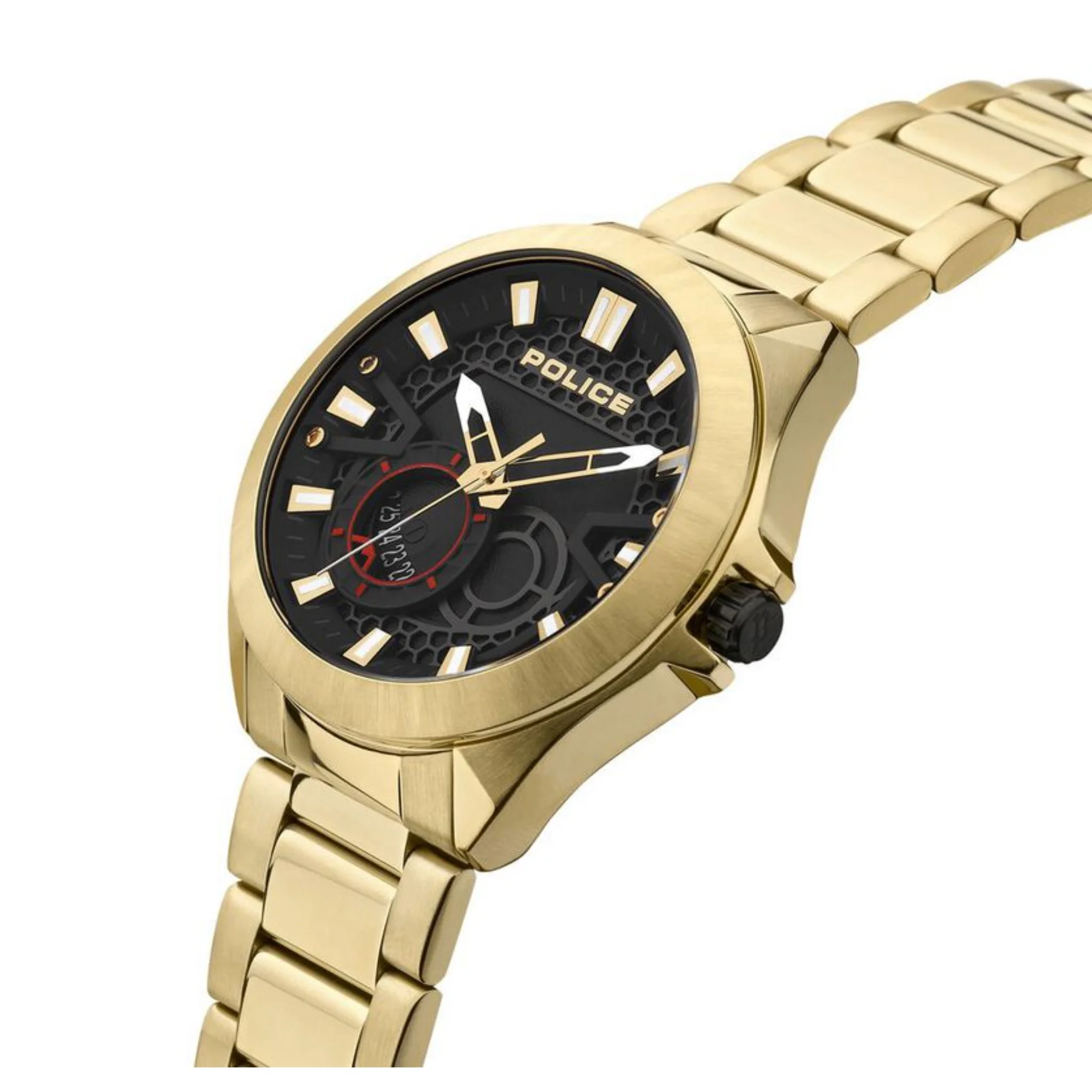 Police 47 mm Black Dial Watch - PLPEWJH2110302