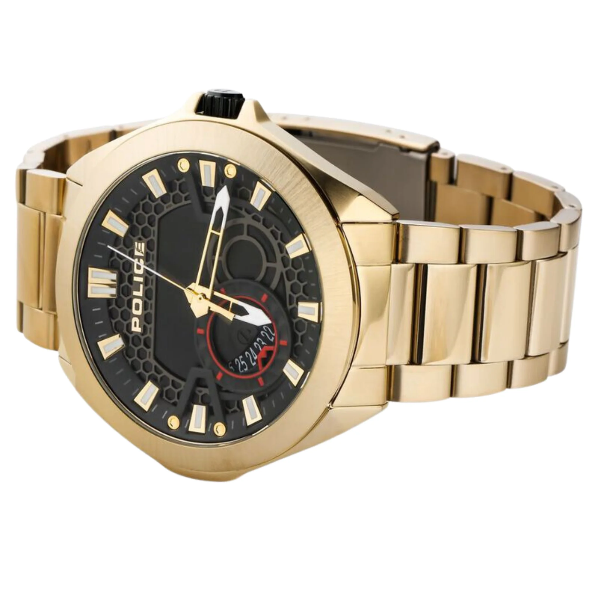 Police 47 mm Black Dial Watch - PLPEWJH2110302