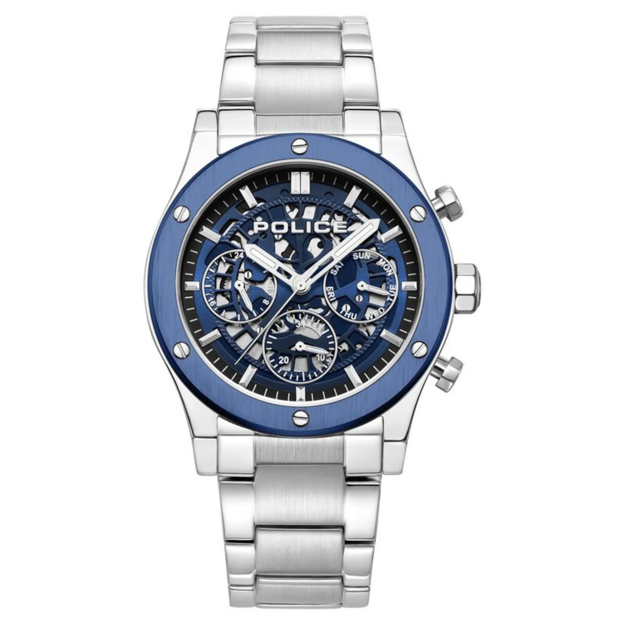 Police 42 mm Blue Dial Watch - PLPEWJK0006440