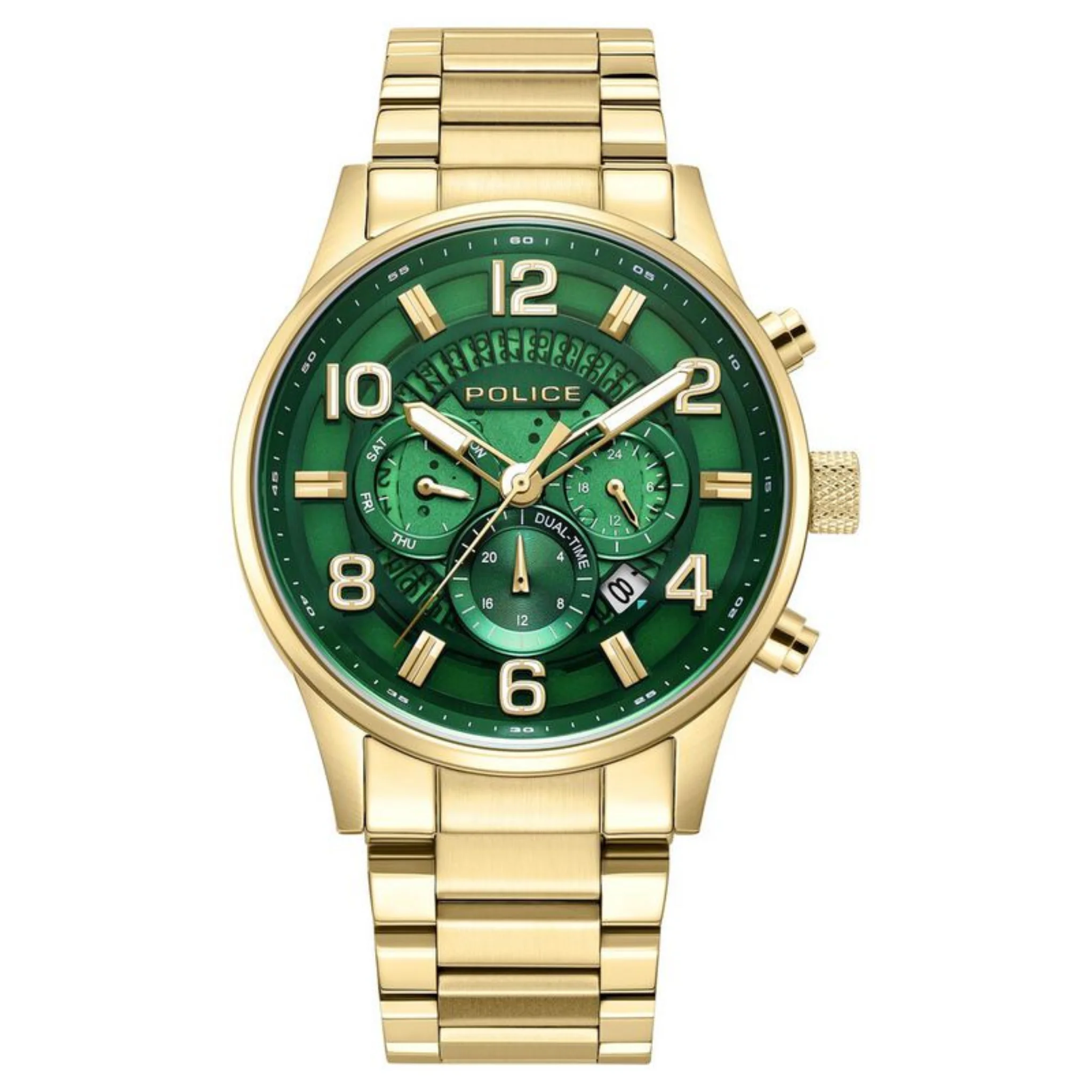 Police 45 mm Green Dial Watch - PLPEWJK2203104