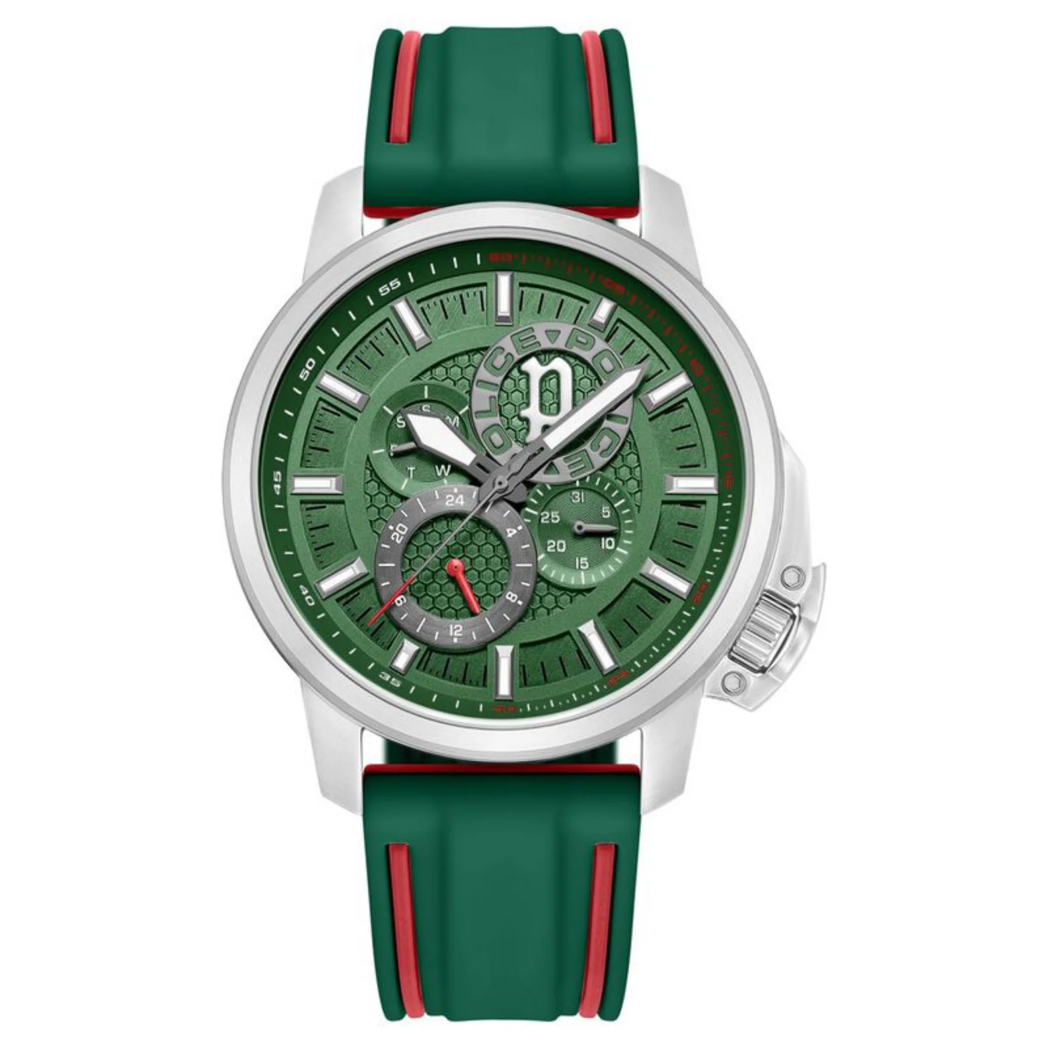 Police 44 mm Green Dial Watch - PLPEWJQ0005106