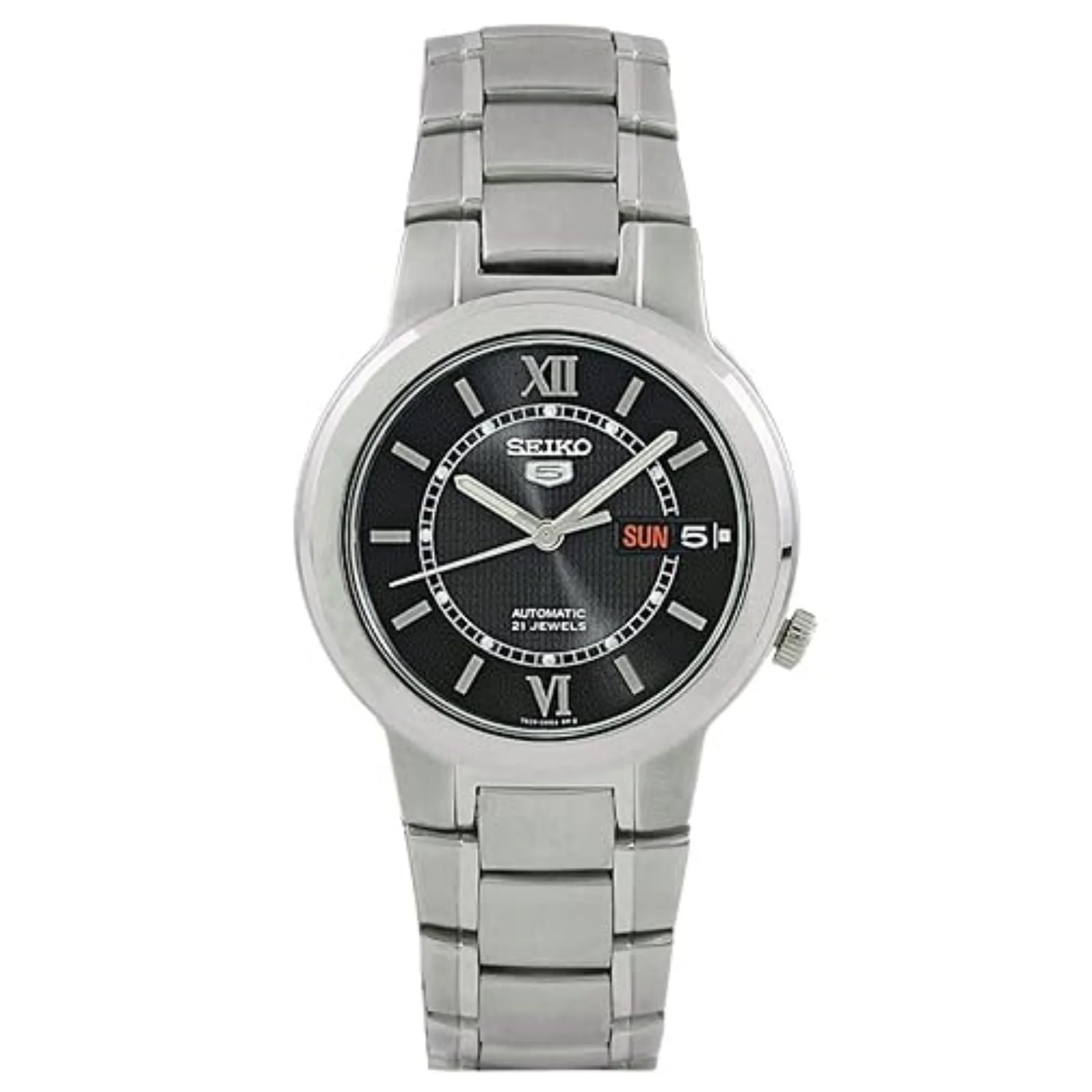 Seiko Men Black Automatic Watch SNKA23K1