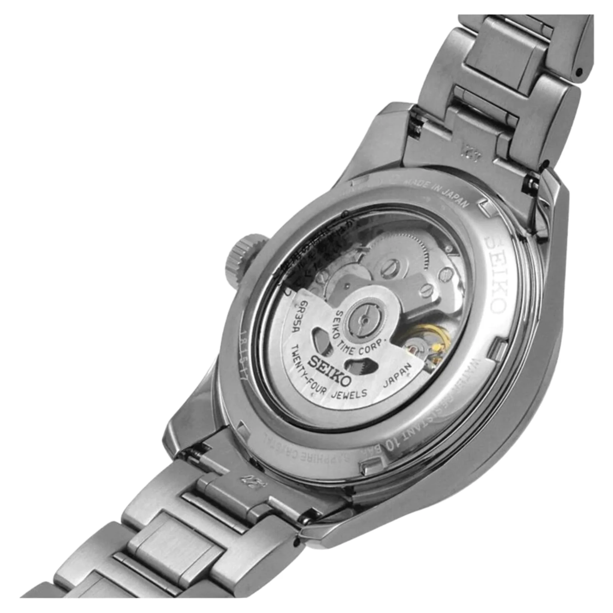 Seiko Presage Men Red Analog Stainless Steel Watch- SPB227J1