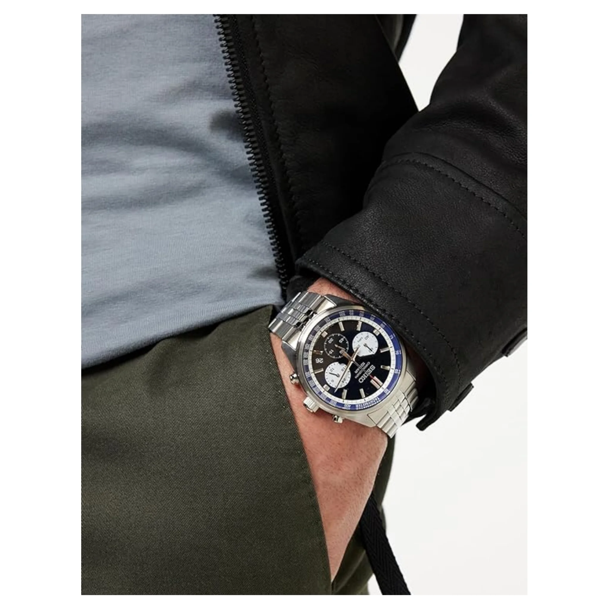 Seiko Men Quartz Watch SSB427P1