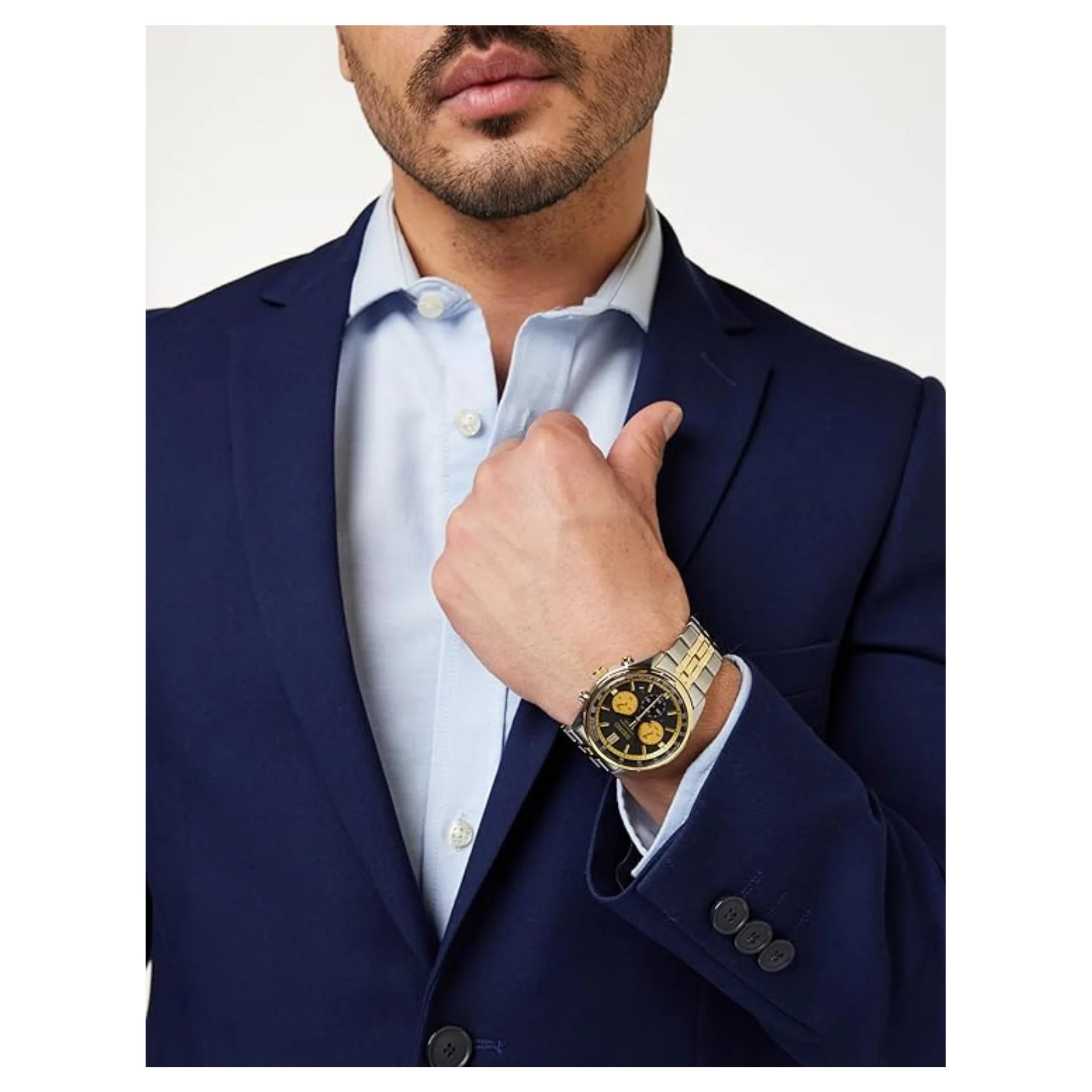 Seiko Men Quartz Watch SSB430P1