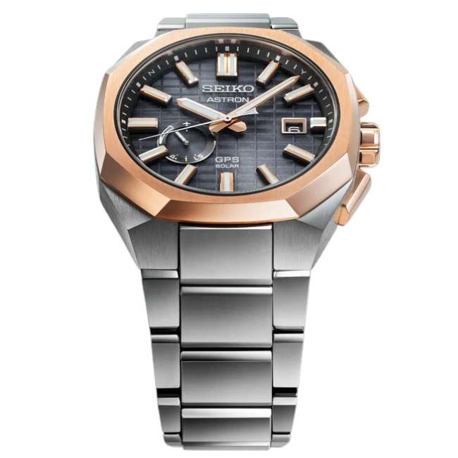 Seiko Astron GPS Solar Rose Gold Crystal Box Watch SSJ014J1