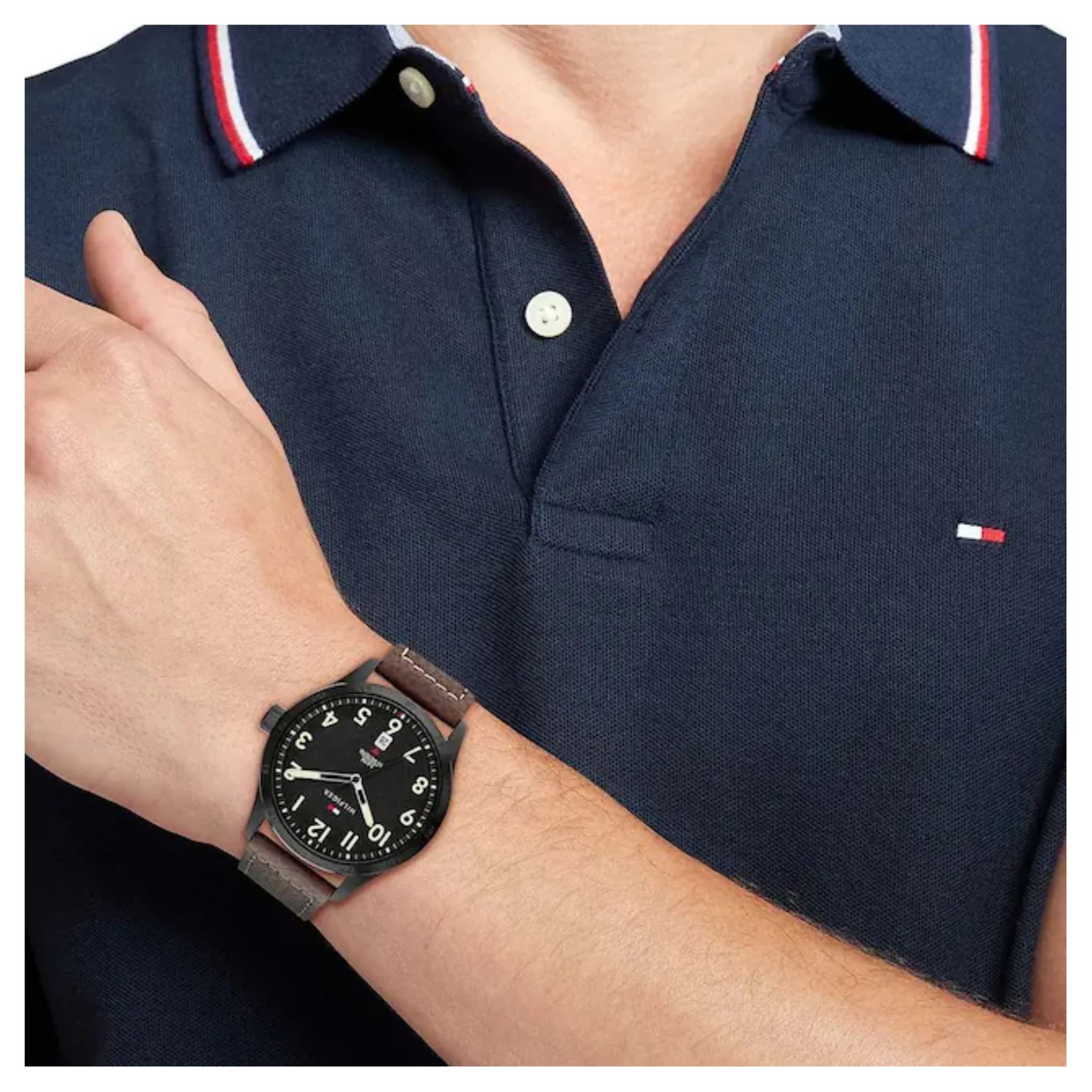 Tommy Hilfiger Forrest Black Dial Watch -TH1710560