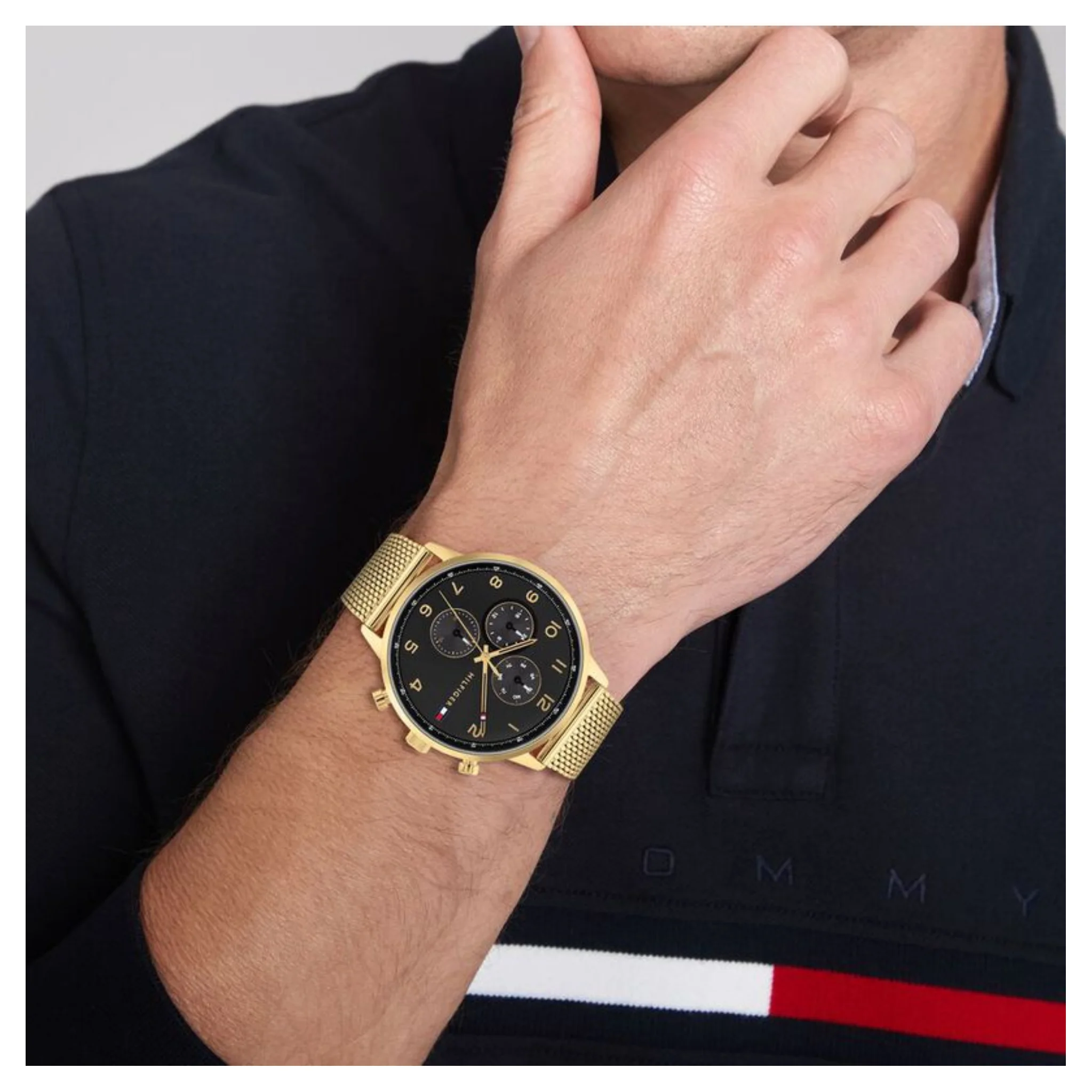 Tommy Hilfiger Leonard Black Dial Watch -TH1791989