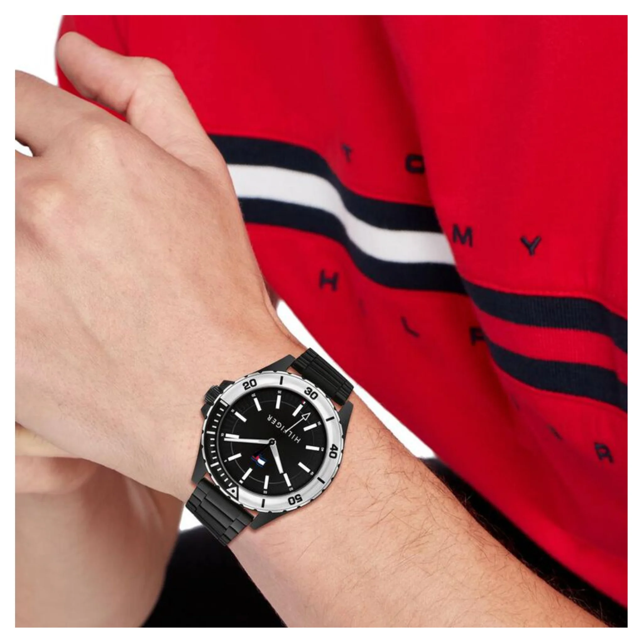 Tommy Hilfiger Logan Black Dial Watch -TH1792014