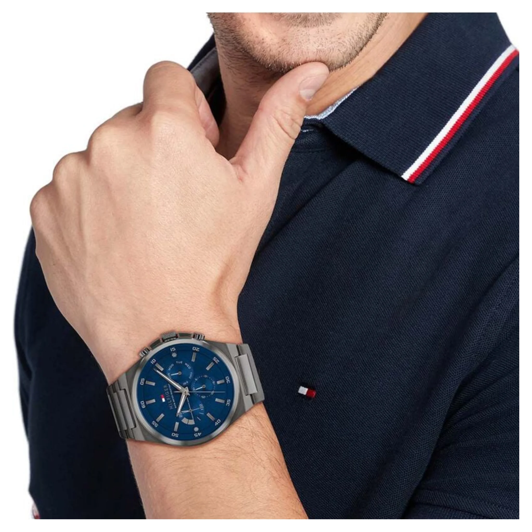 Tommy Hilfiger Dexter Navy Dial Watch -TH1792089