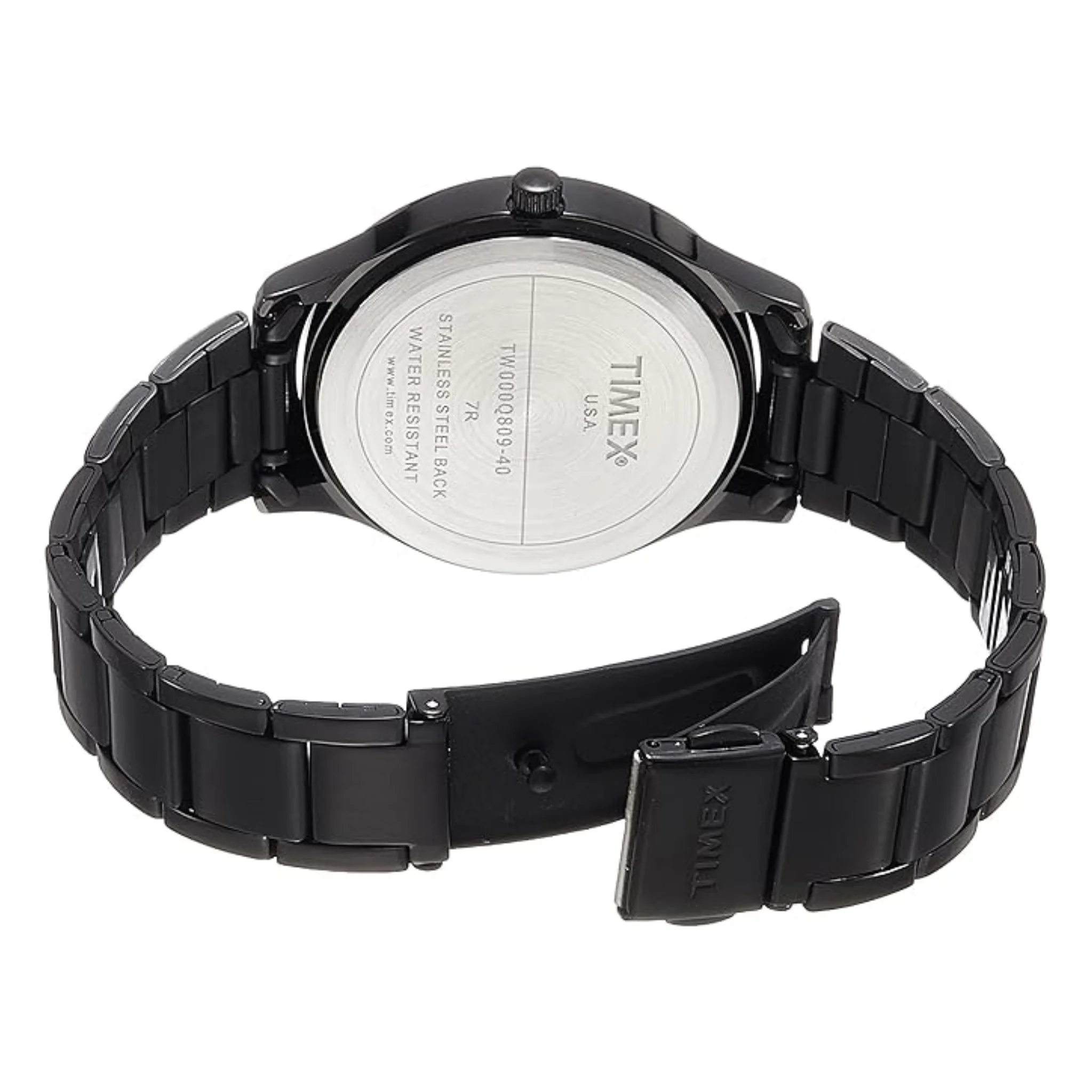 TIMEX Women Multifunction Black Round Dial Watch - TW000Q809