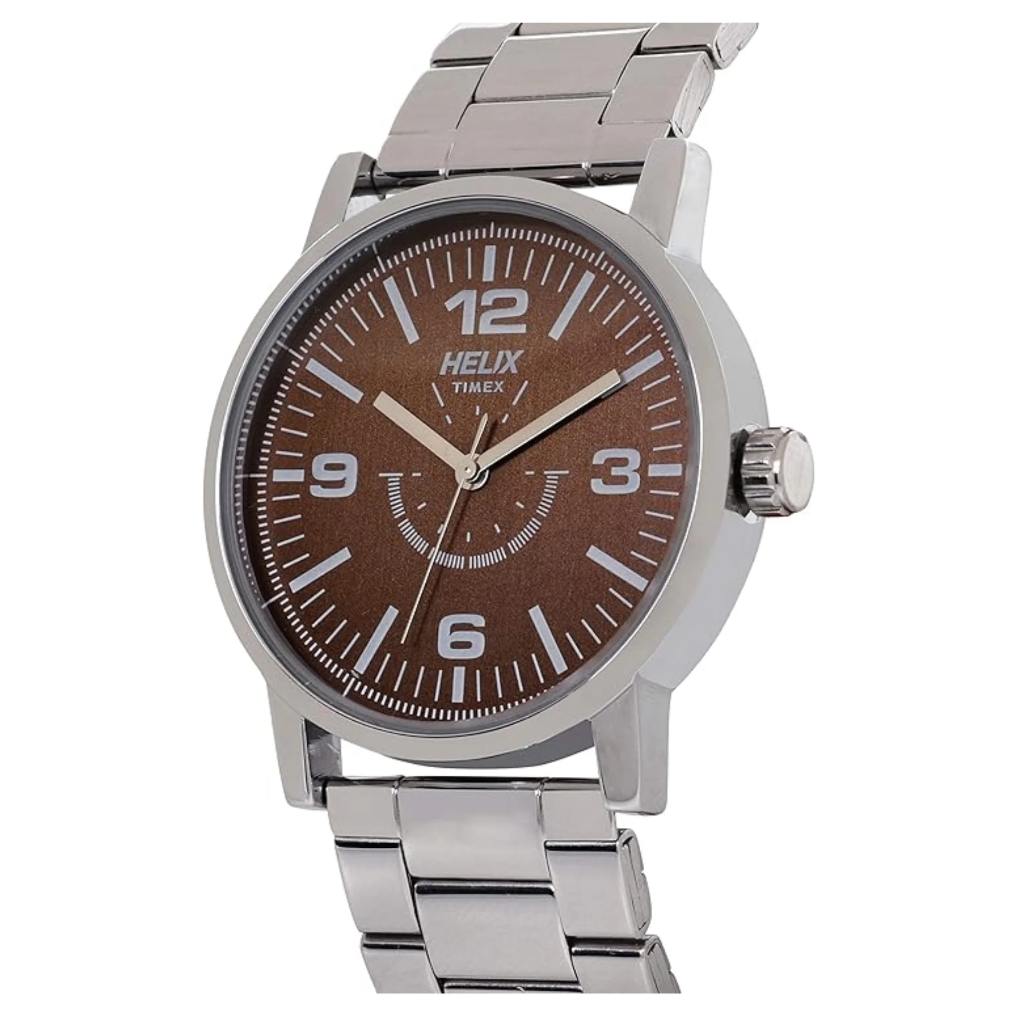 Helix Analog Brown Dial Men's Watch-TW035HG05