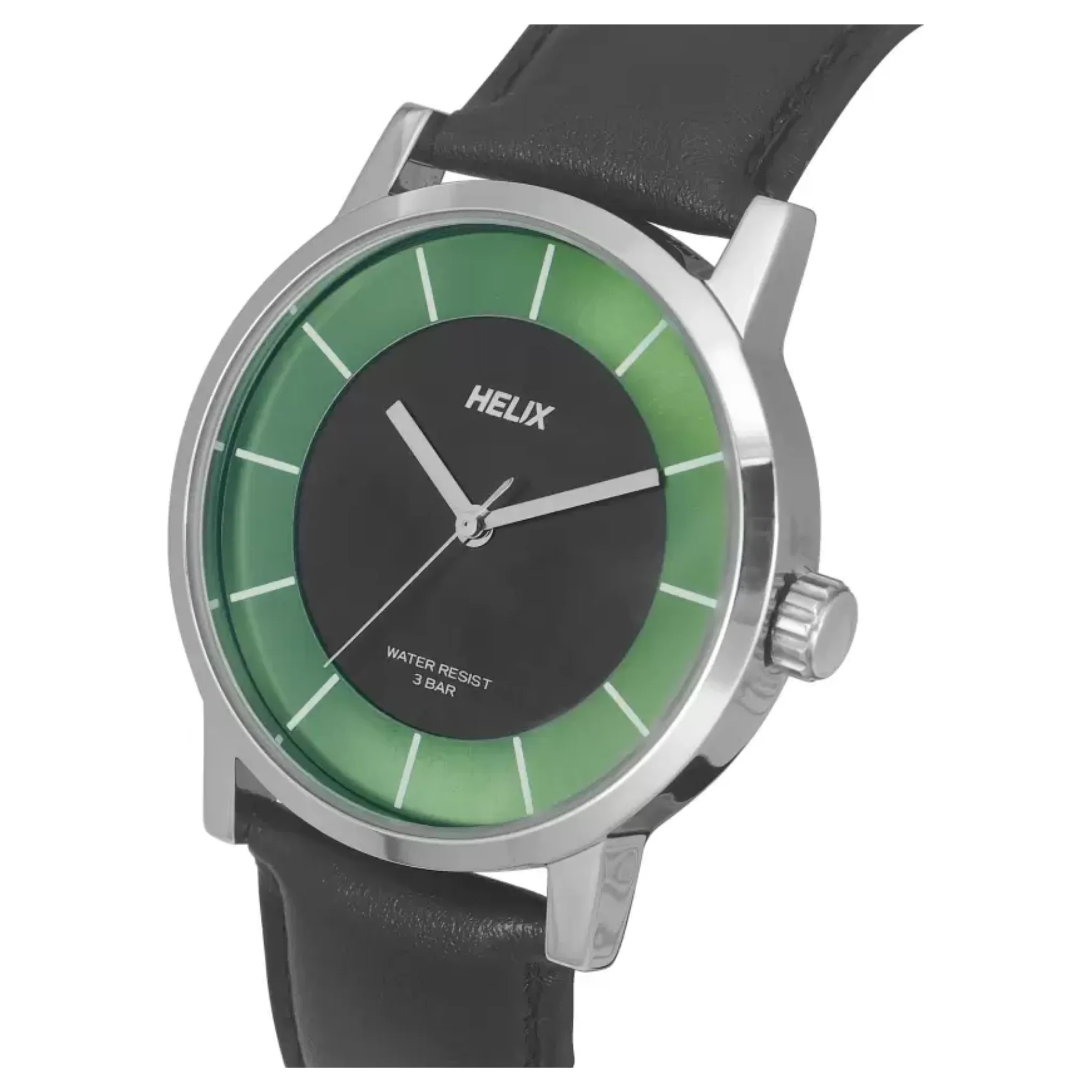 HELIX Men Black Quartz Watch TW035HG07