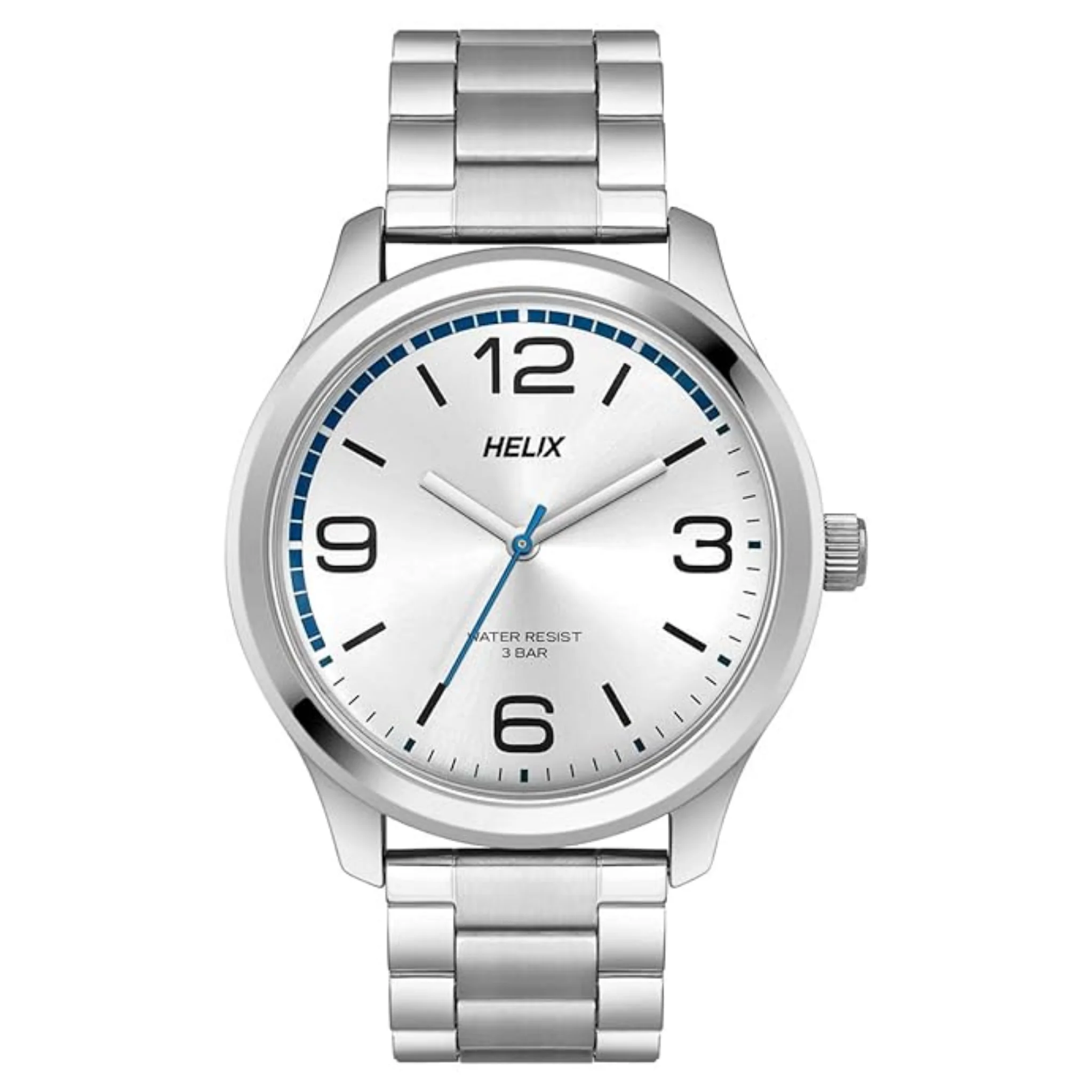 HELIX Men Silver Quartz Watch TW043HG15