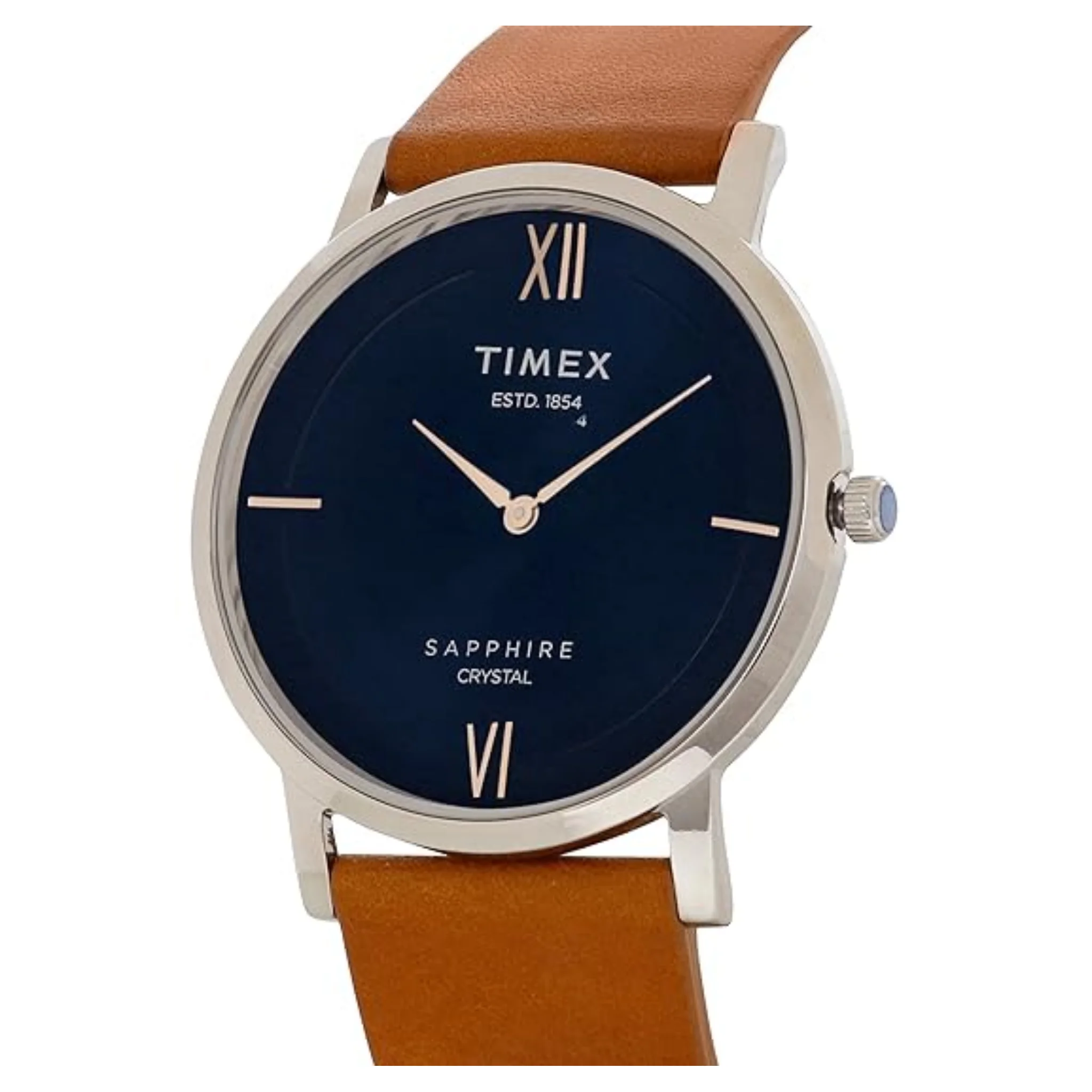 TIMEX Sapphire Crystal Analog Blue Dial Men's Watch-TWEG17401