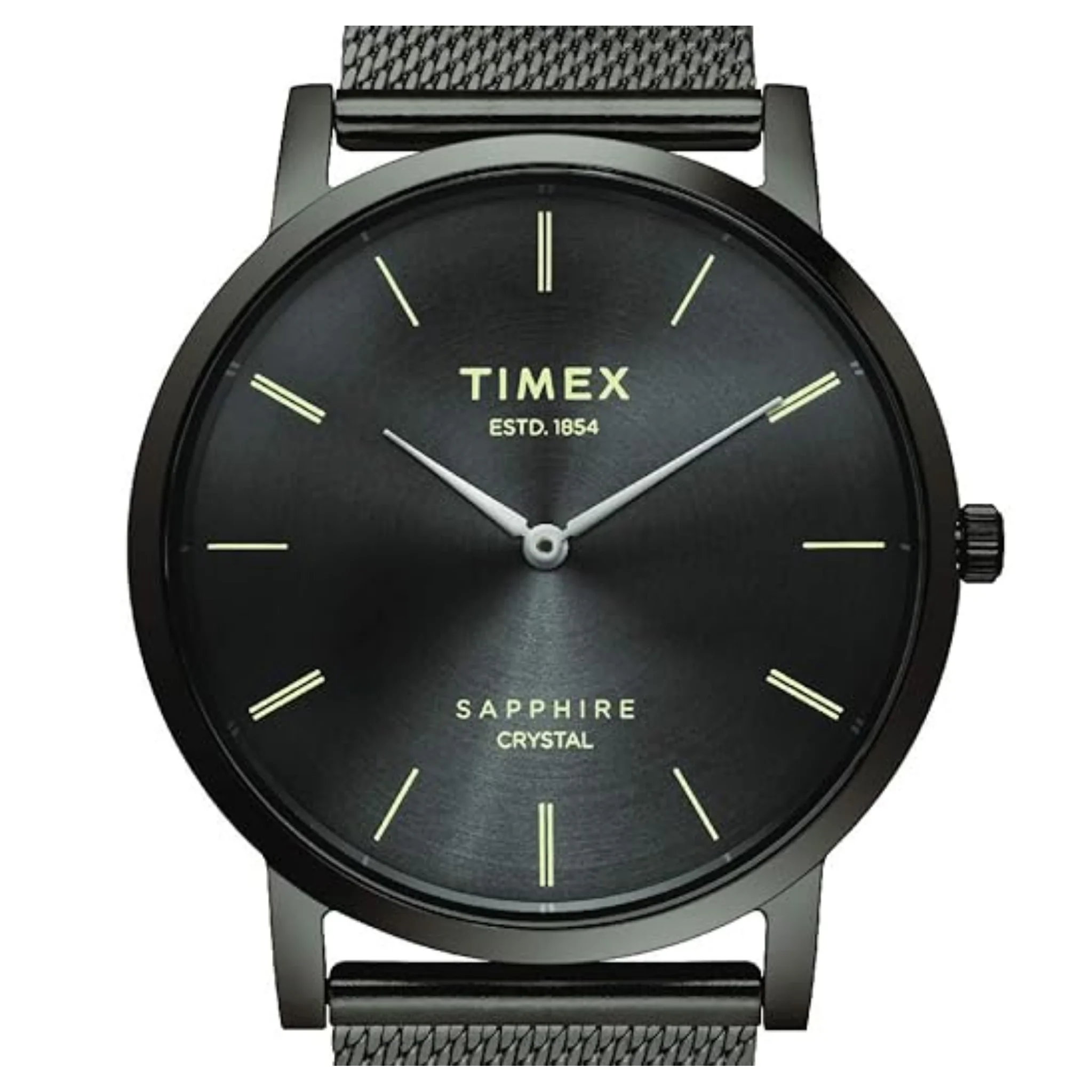 TIMEX Slim Sapphire Crystal Analog Grey Dial Men's Watch-TWEG17413