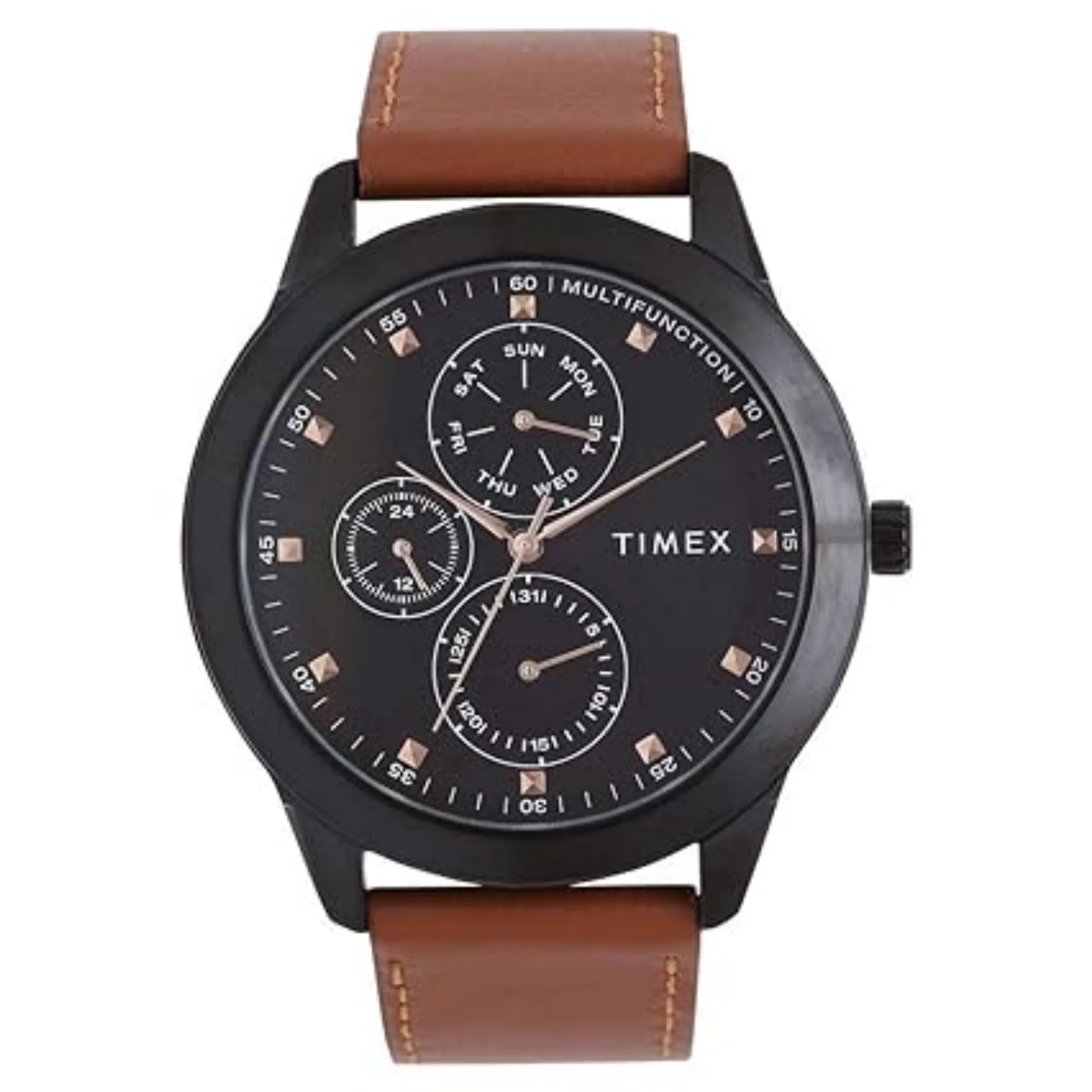 TIMEX Men Multifunction Black Round Dial Watch - TWEG18505