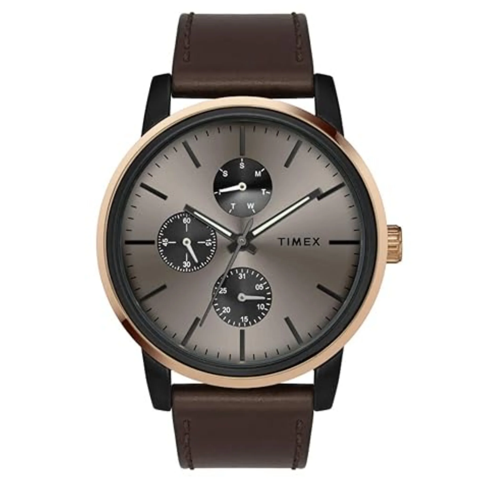 TIMEX Fusion Multifunction Analog Brown Dial Men's Watch-TWEG18903