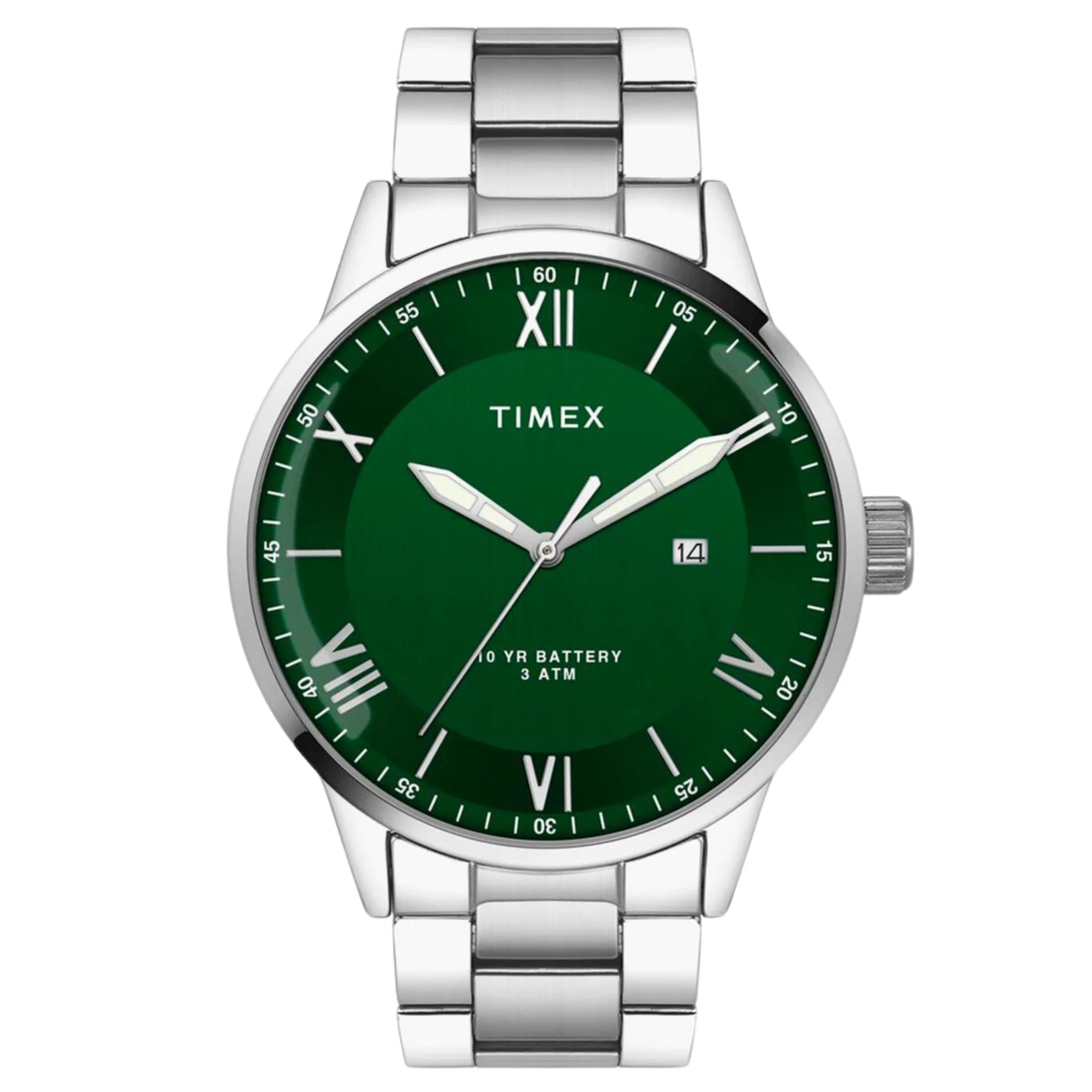 TIMEX E Class Male Green Analog Stainless Steel Watch TWEG19918