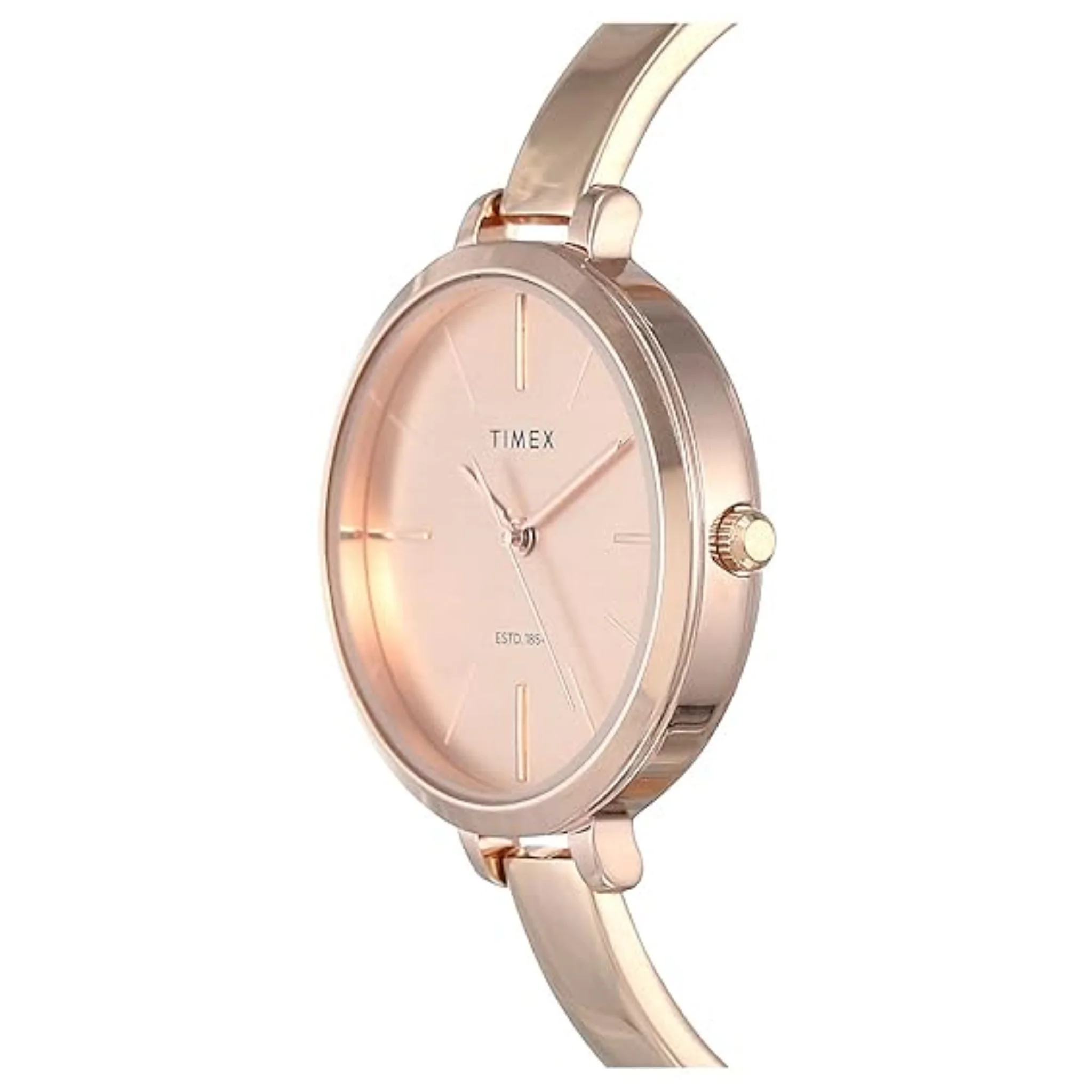 TIMEX Women 3 Hand Analog Rose Gold Round Dial Watch - TWEL12803